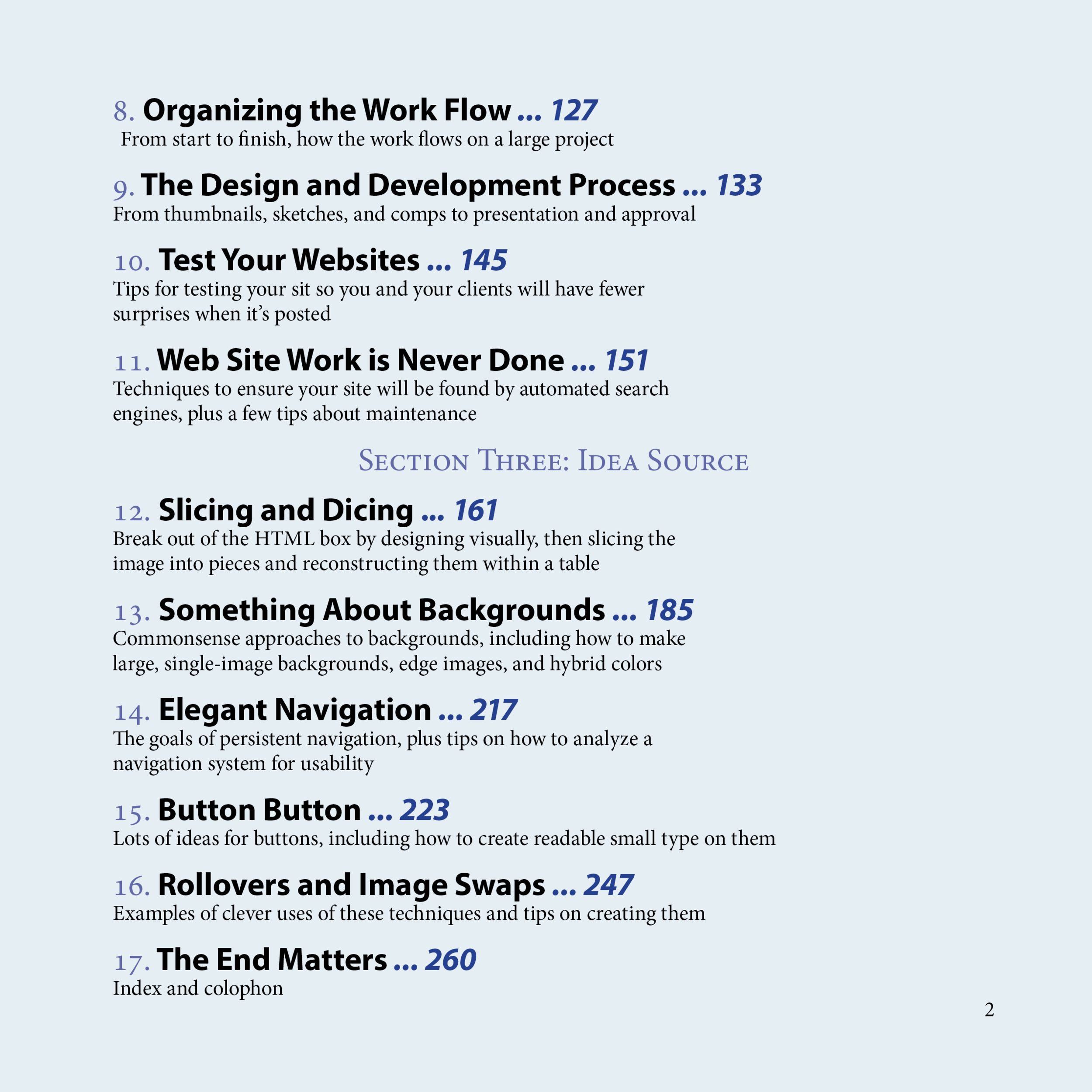 Table of Context