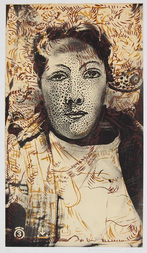 Picabia Filter III , 2018 Intaglio with drypoint Image size: 15.6 x 9 inches Paper size: 22 x 15 inches Edition of 15