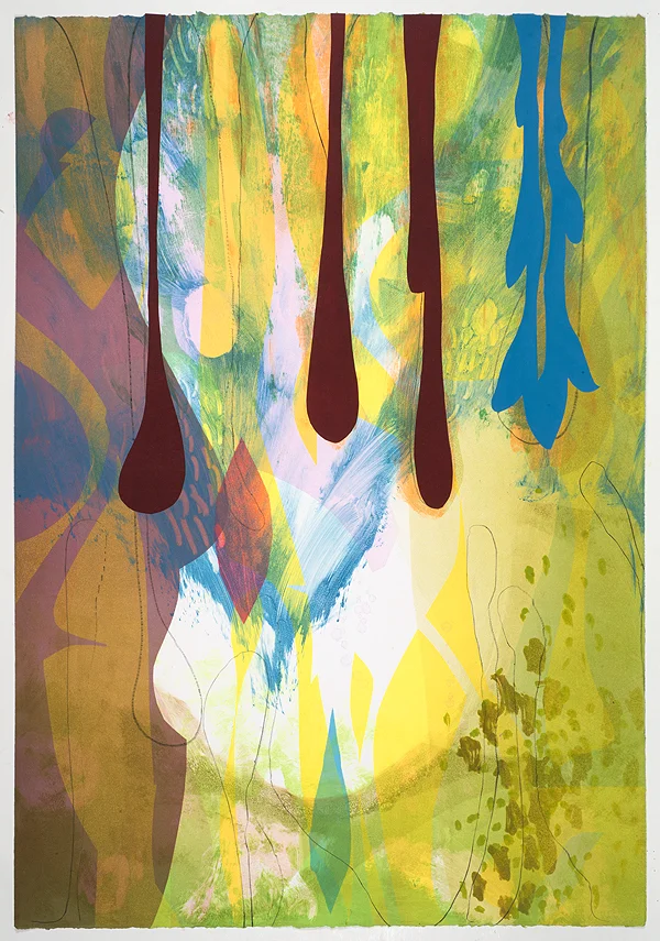 Untitled (VIII) , 2014 Monotype with chine collé Image & Paper: 29 x 21 inches Series of 15