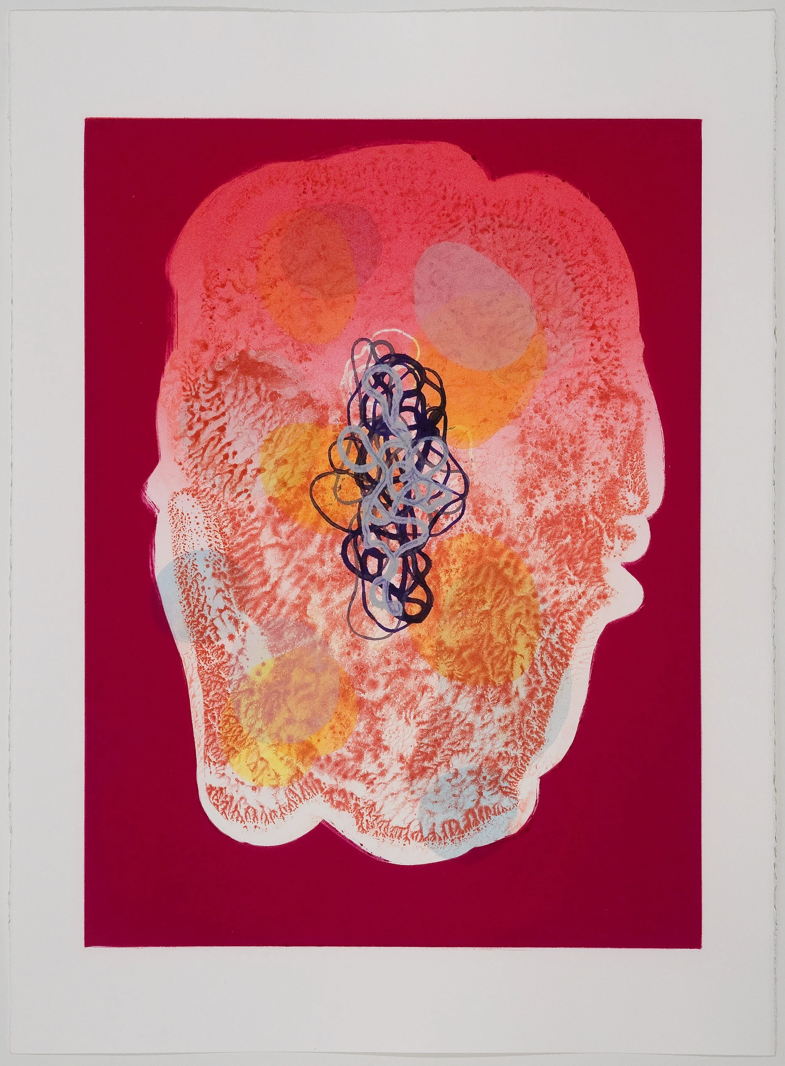 Untitled (IV) , 2010 Monotype Image Size: 18 x 26 inches Paper Size: 22 x 30 inches Series of 6