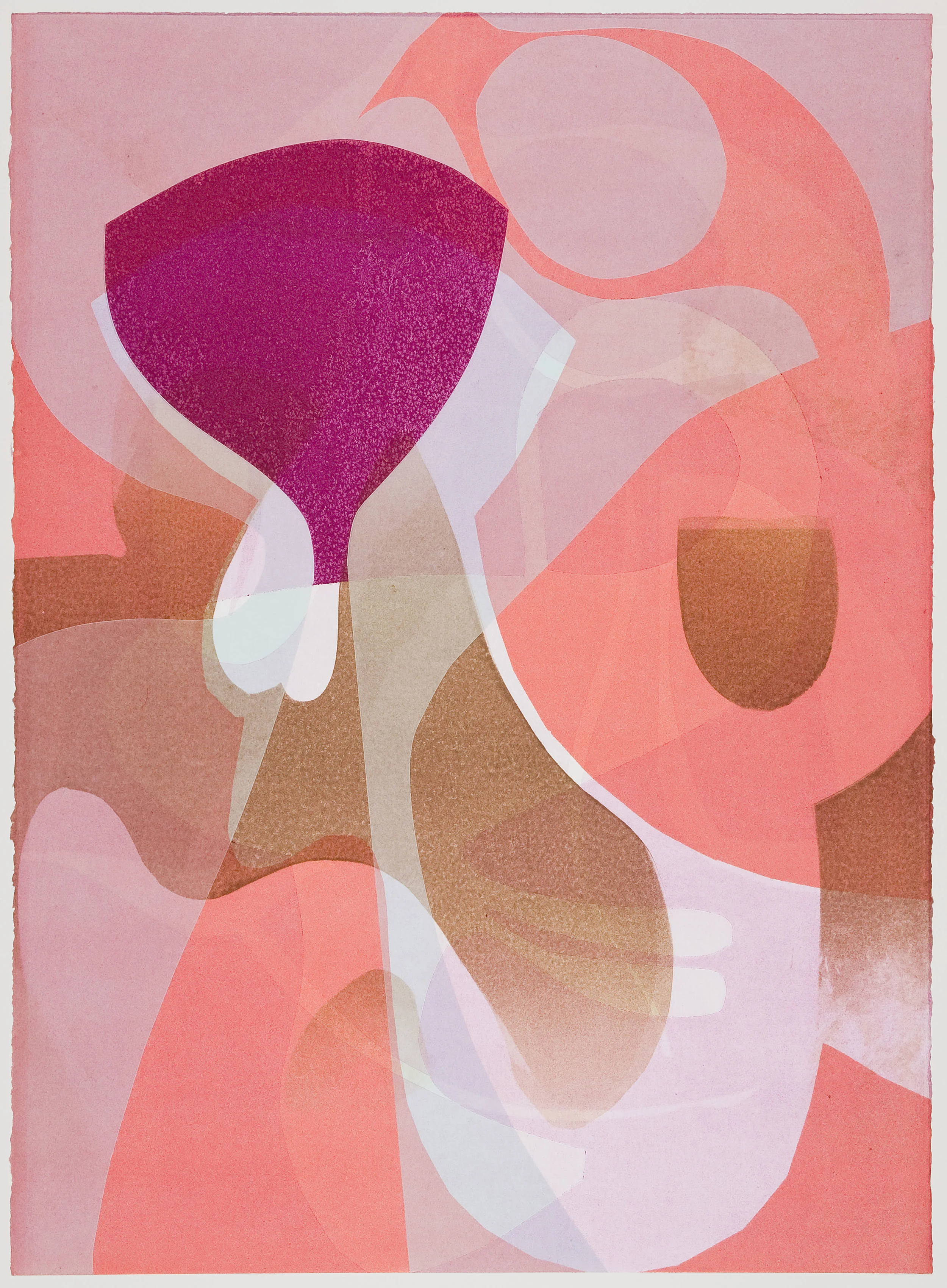 Untitled (XVII) , 2012 Monotype Image & Paper: 29 x 21 inches