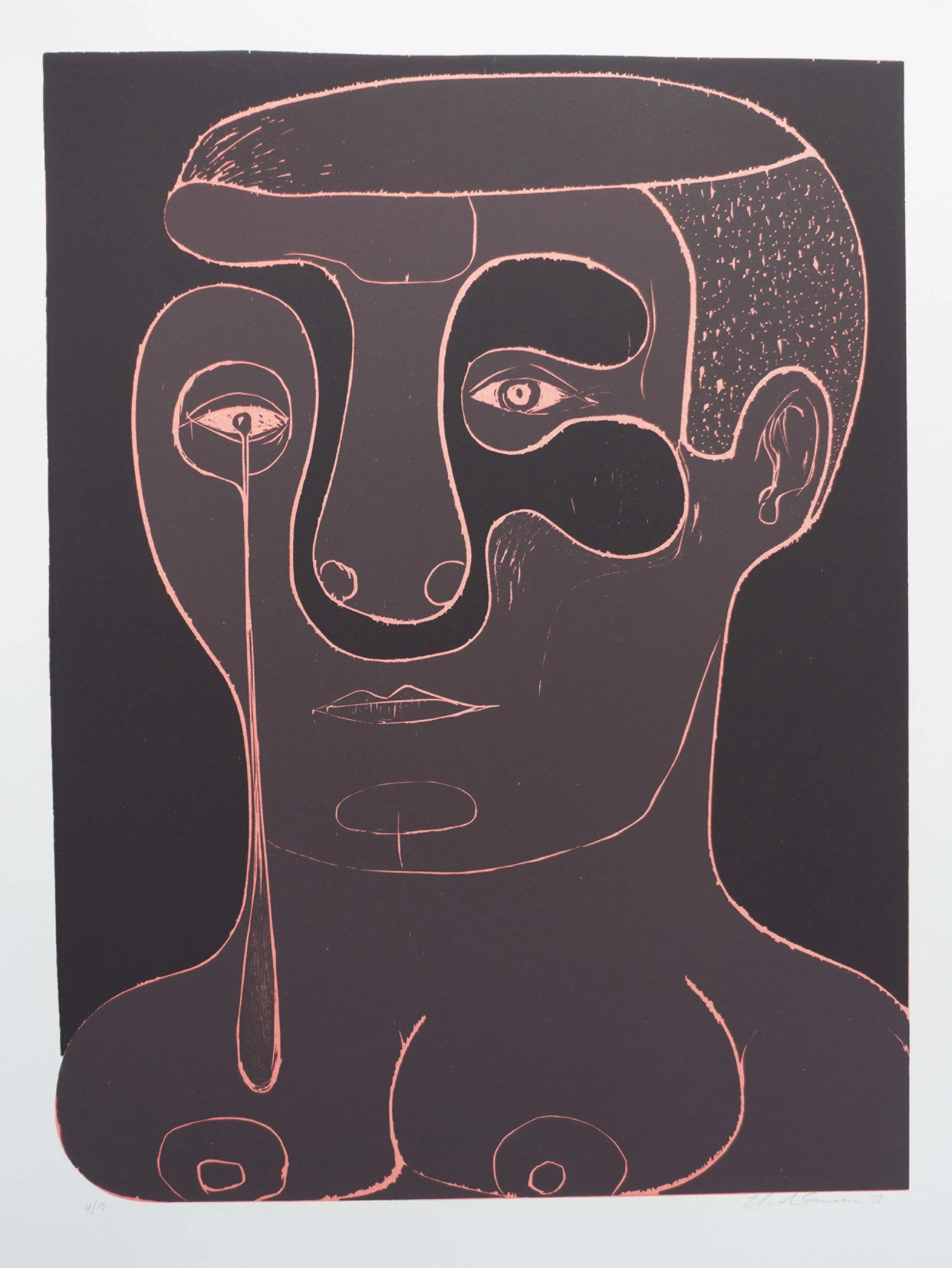 Untitled , 2012 Woodcut Image size: 24.25 x 18.25 inches Paper size: 30 x 22 inches Edition of 15