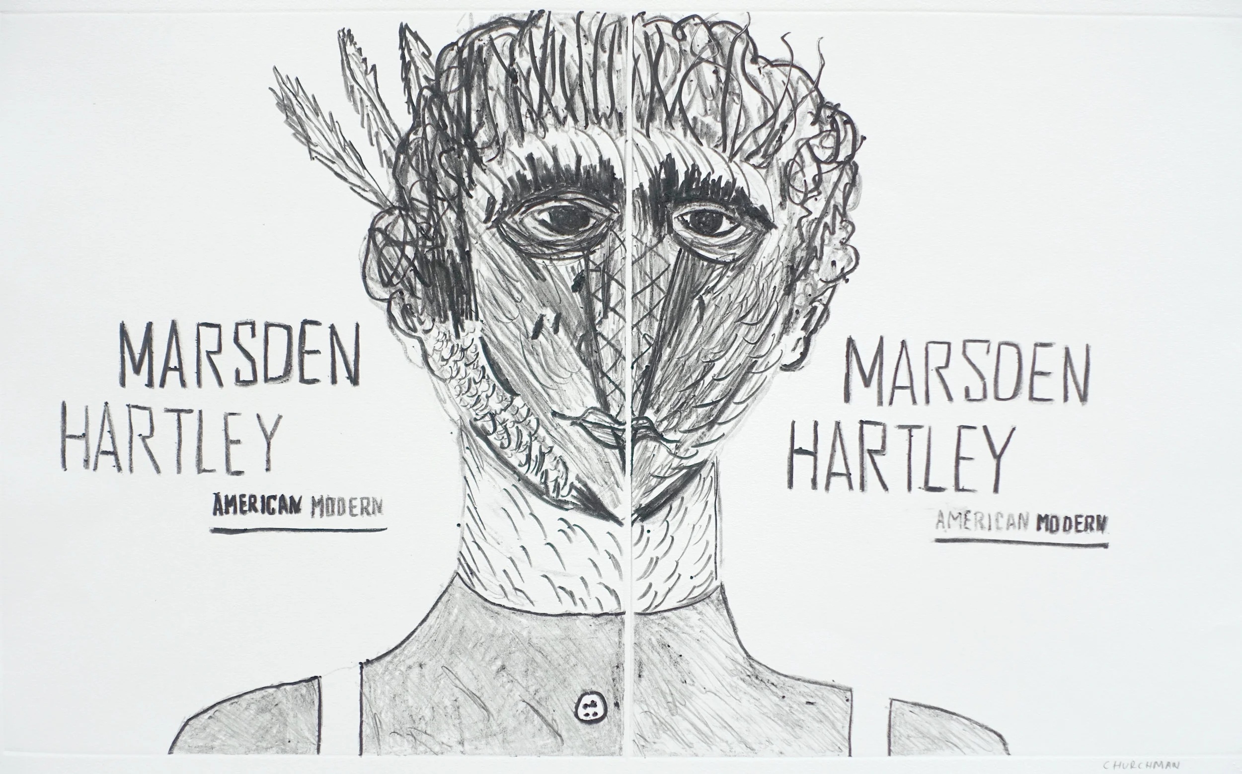   Marsden Hartley (I) , 2013 Image Size: 16.25 x 27.5 inches Paper Size: 20.75 x 30 inches Series of 3 