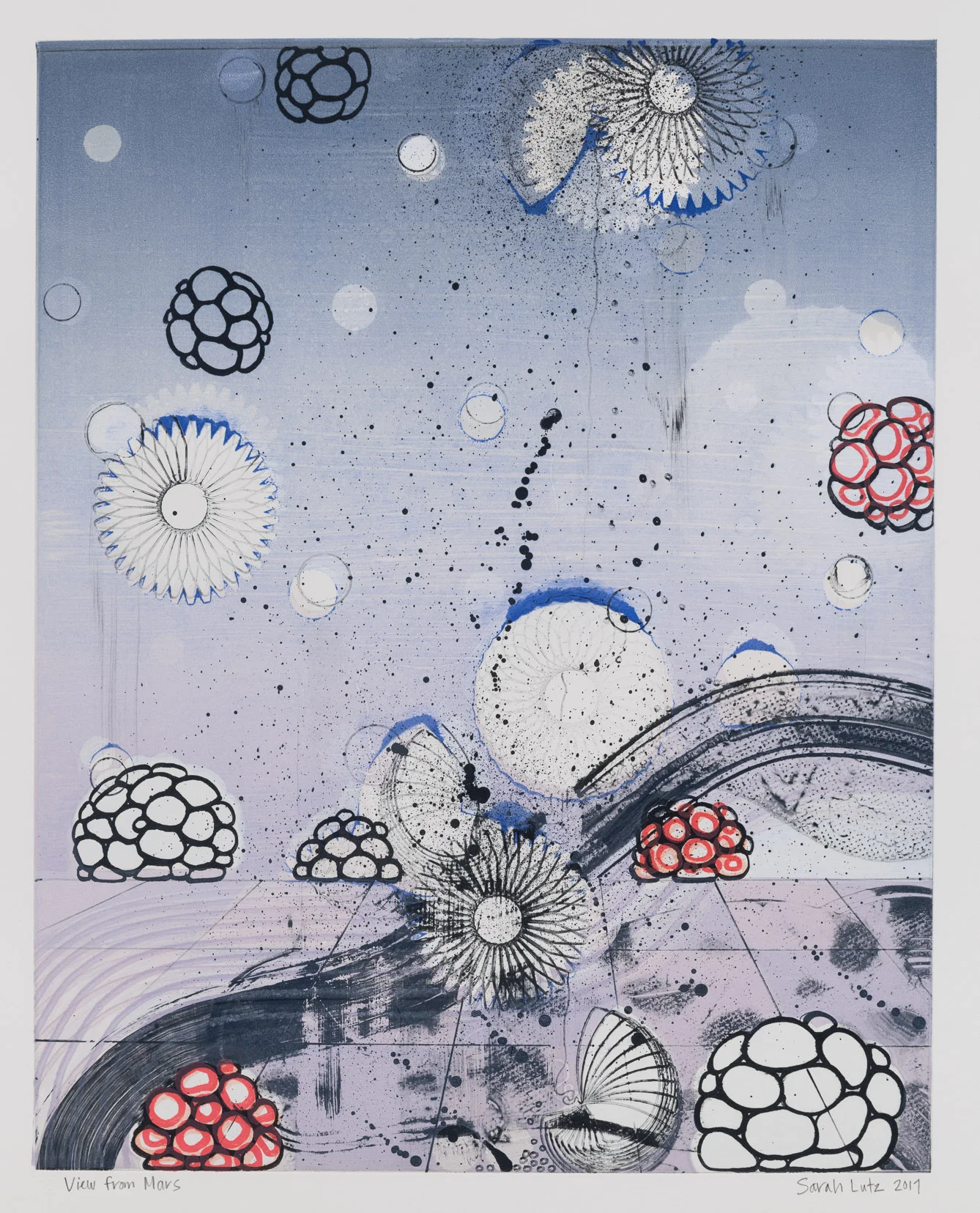 View from Marz (XIII) , 2017 Monoprint Image Size: 20 x 16 inches Paper Size: 30 x 22 inches Series of 15