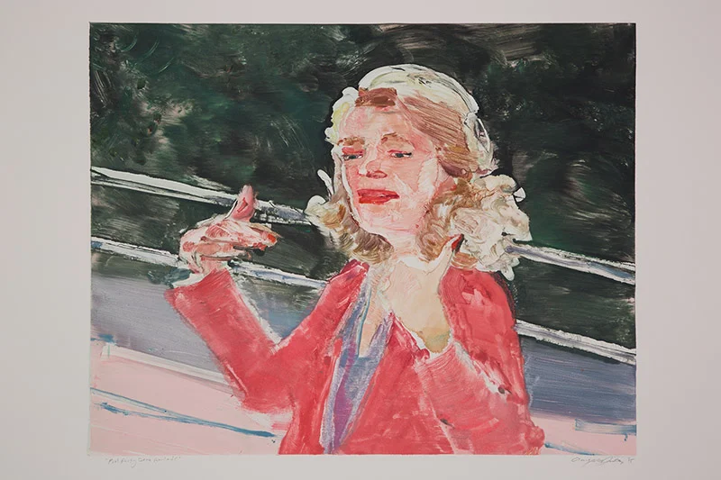 Pool Party Gena Rowlands , 2015 Monotype Image Size: 16 x 20 inches Paper Size: 22 x 30 inches Series of 24