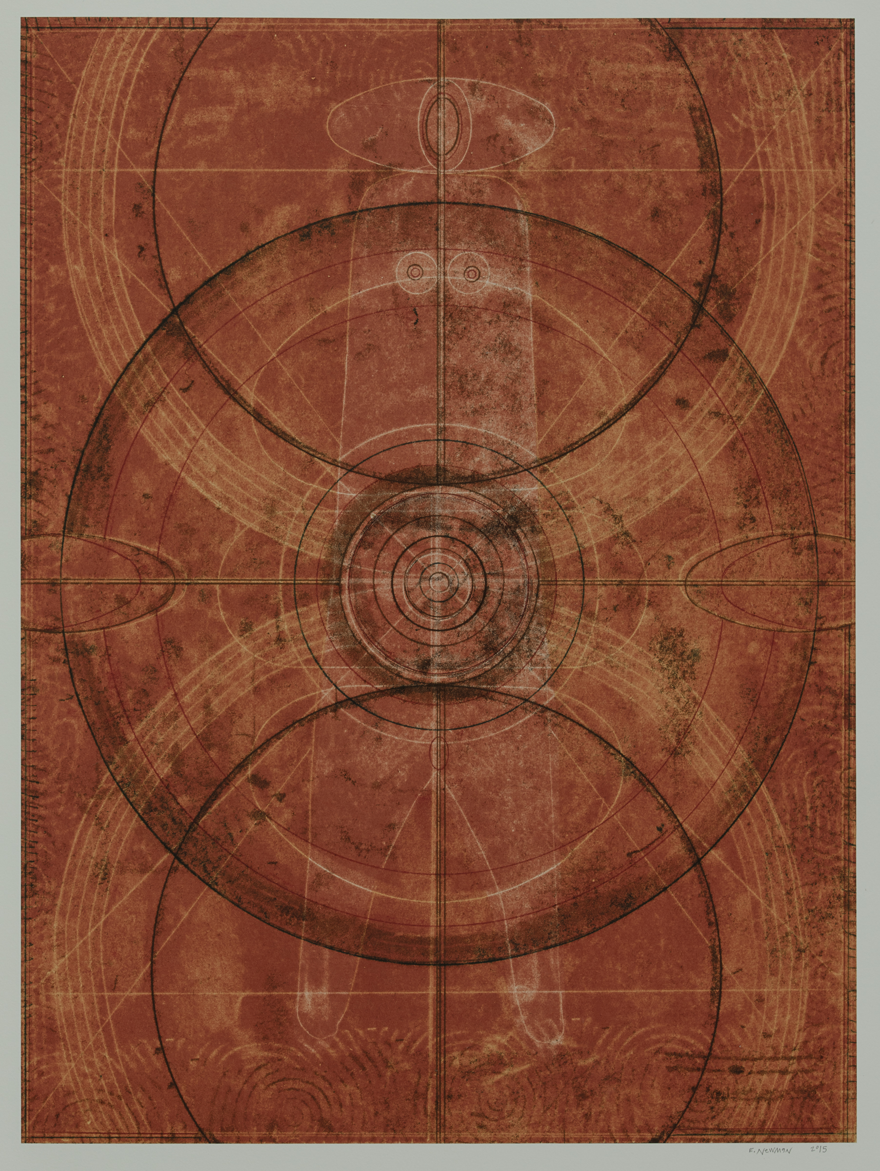 Untitled (I) , 2015 Monotype Image Size: 20 x 16 inches Paper Size: 30 x 22 inches Edition of 15