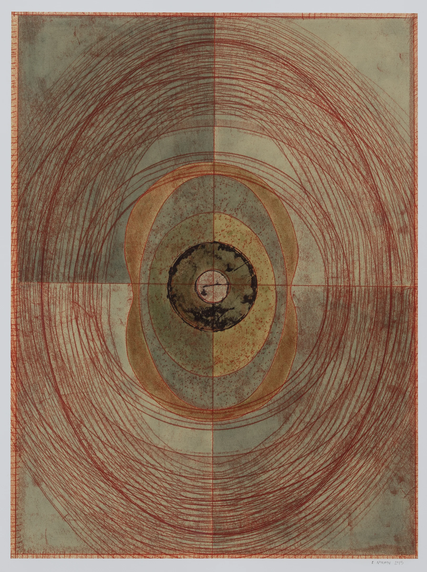 Untitled (II) , 2015 Monotype Image Size: 20 x 16 inches Paper Size: 30 x 22 inches Edition of 15