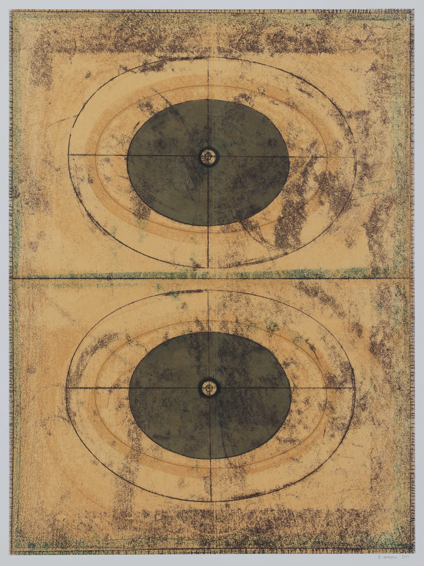 Untitled (IV) , 2015 Monotype Image Size: 20 x 16 inches Paper Size: 30 x 22 inches Edition of 15