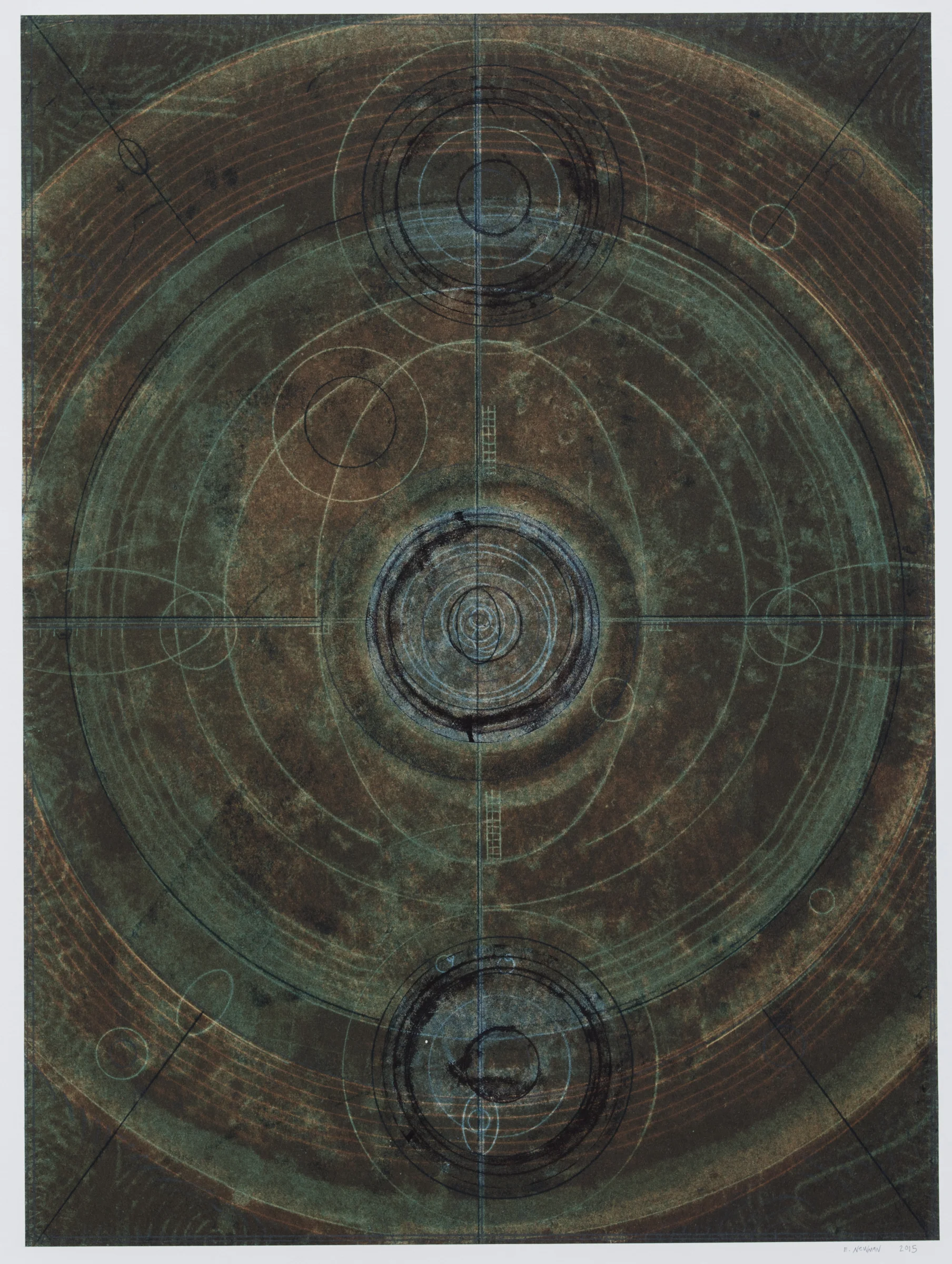 Untitled (VIII) , 2015 Monotype Image Size: 20 x 16 inches Paper Size: 30 x 22 inches Edition of 15