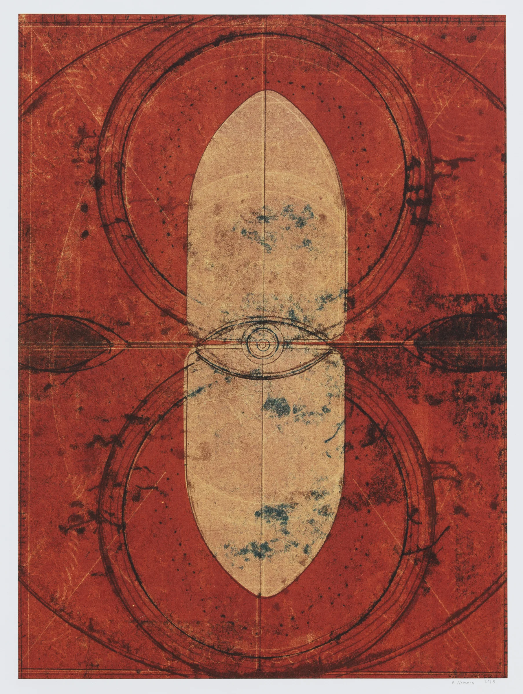 Untitled (XIII) , 2015 Monotype Image Size: 20 x 16 inches Paper Size: 30 x 22 inches Edition of 15