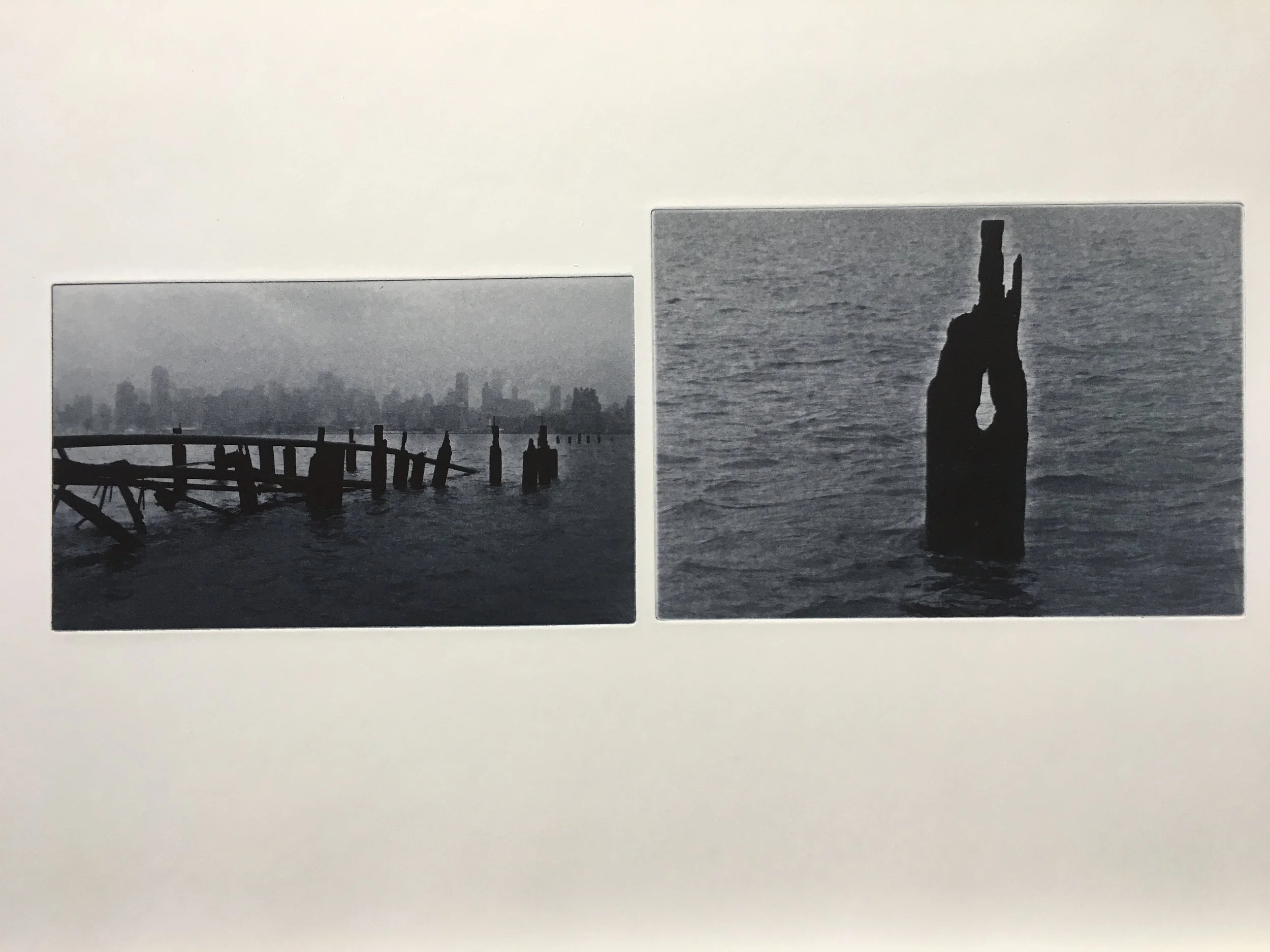   West Street , 2010 Solar Plate Intaglio Image size: 4.75 x 8 inches &amp; 5.5 x 8 inches Paper size: 15 x 22 inches Edition of 8 In collaboration with Peter Freleng 
