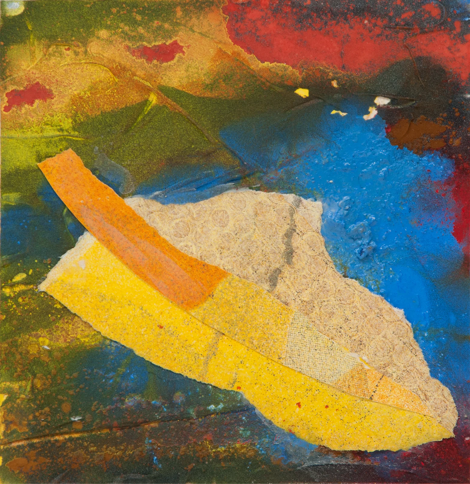 Untitled (IV) , 2017 Monotype with mixed media Image & paper size: 8.5 x 8.5 inches Series of 5