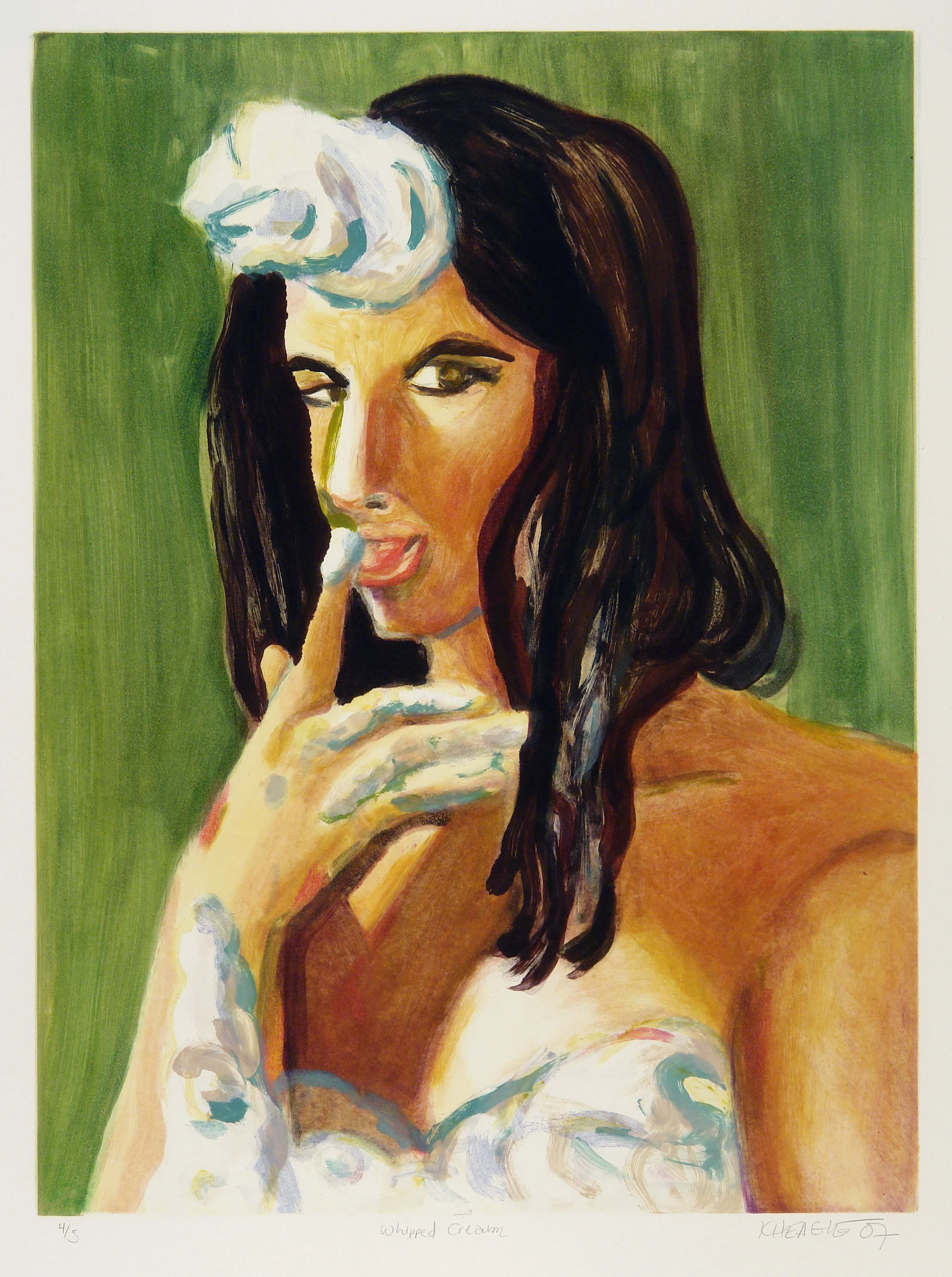 Whipped Cream (IV) , 2007 Monotype Image size: 24 x 17.5 inches Paper size: 30 x 22 inches Series of 5