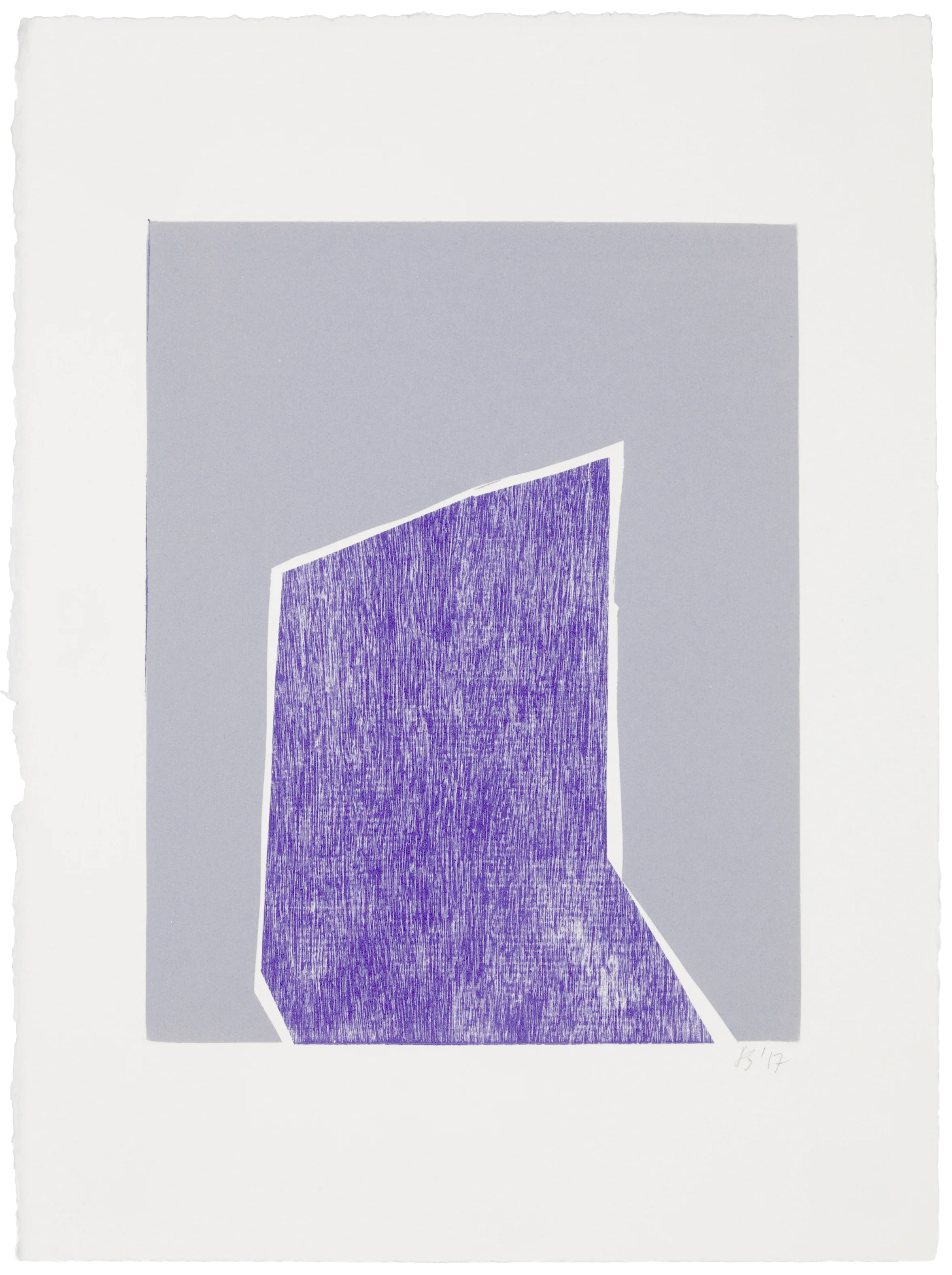 Untitled , 2018 Monotype Image size: 10 x 8 inches Paper size: 15 x 11 inches