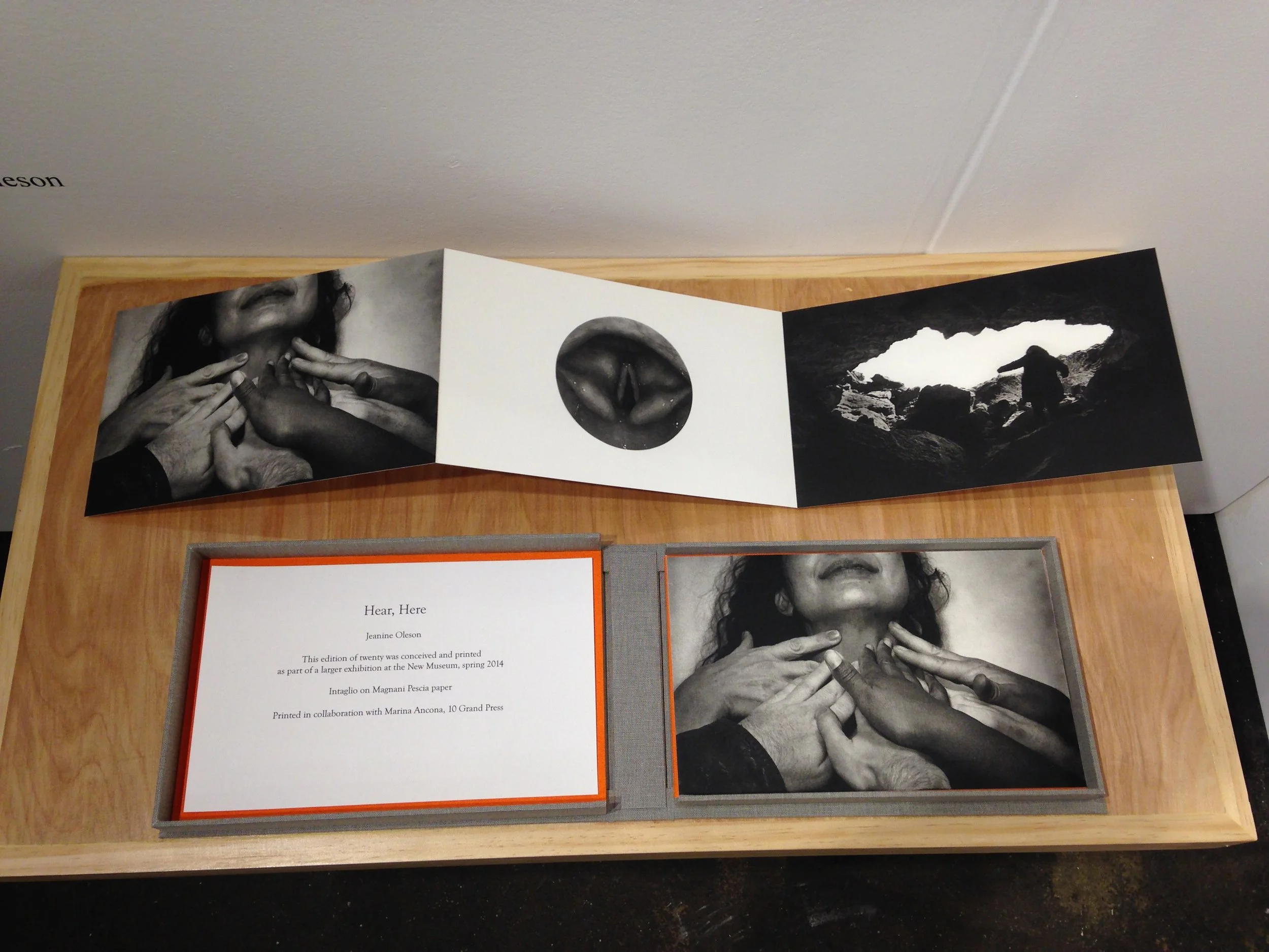   Hear, Here , 2014 Intaglio Image &amp; paper size: 7 x 35.25 inches Edition of 20 