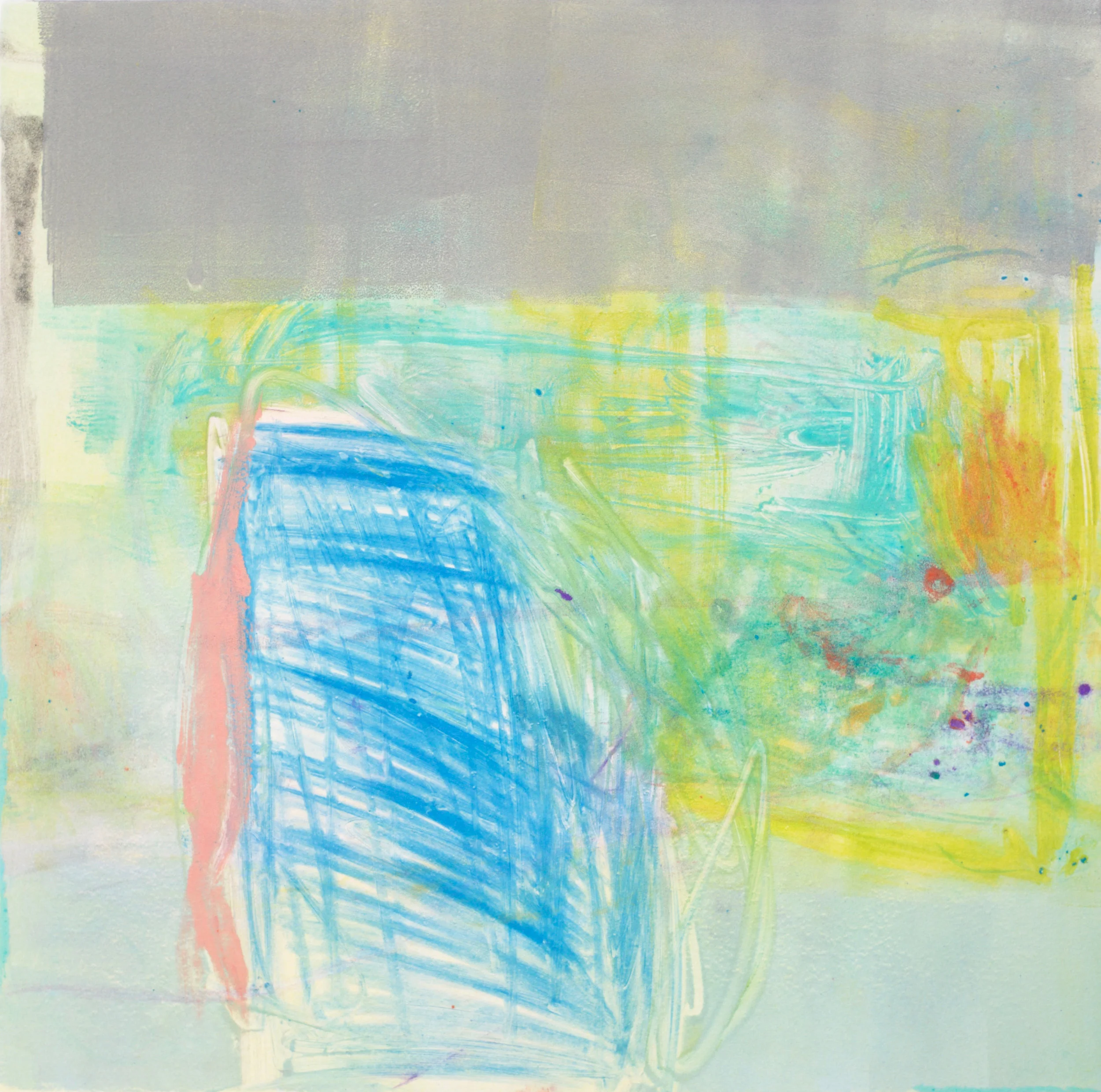 Table Mountain (IV) , 2016 Monotype Image size: 12 x 12 inches Paper size: 22 x 15 inches Edition of 10
