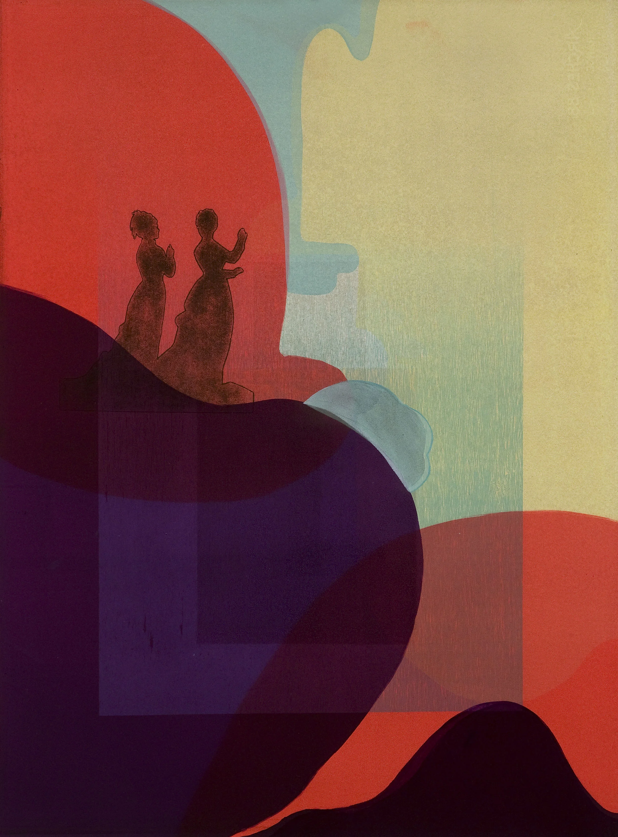 Marina Ancona Untitled , 2008 Monotype Image & paper size: 22 x 30 inches Series of 5 Printed & published with the support of the Brooklyn Arts Council
