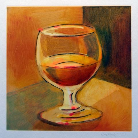 Whiskey (III) , 2015 Monotype Image size: 9.75 x 10 inches Paper size: 22 x 15 inches Series of 4