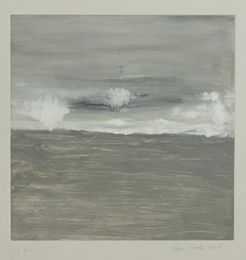   Waves , 2015 Monotype Image size: 12 x 12 inches Paper size: 22 x 30 inches Series of 24 