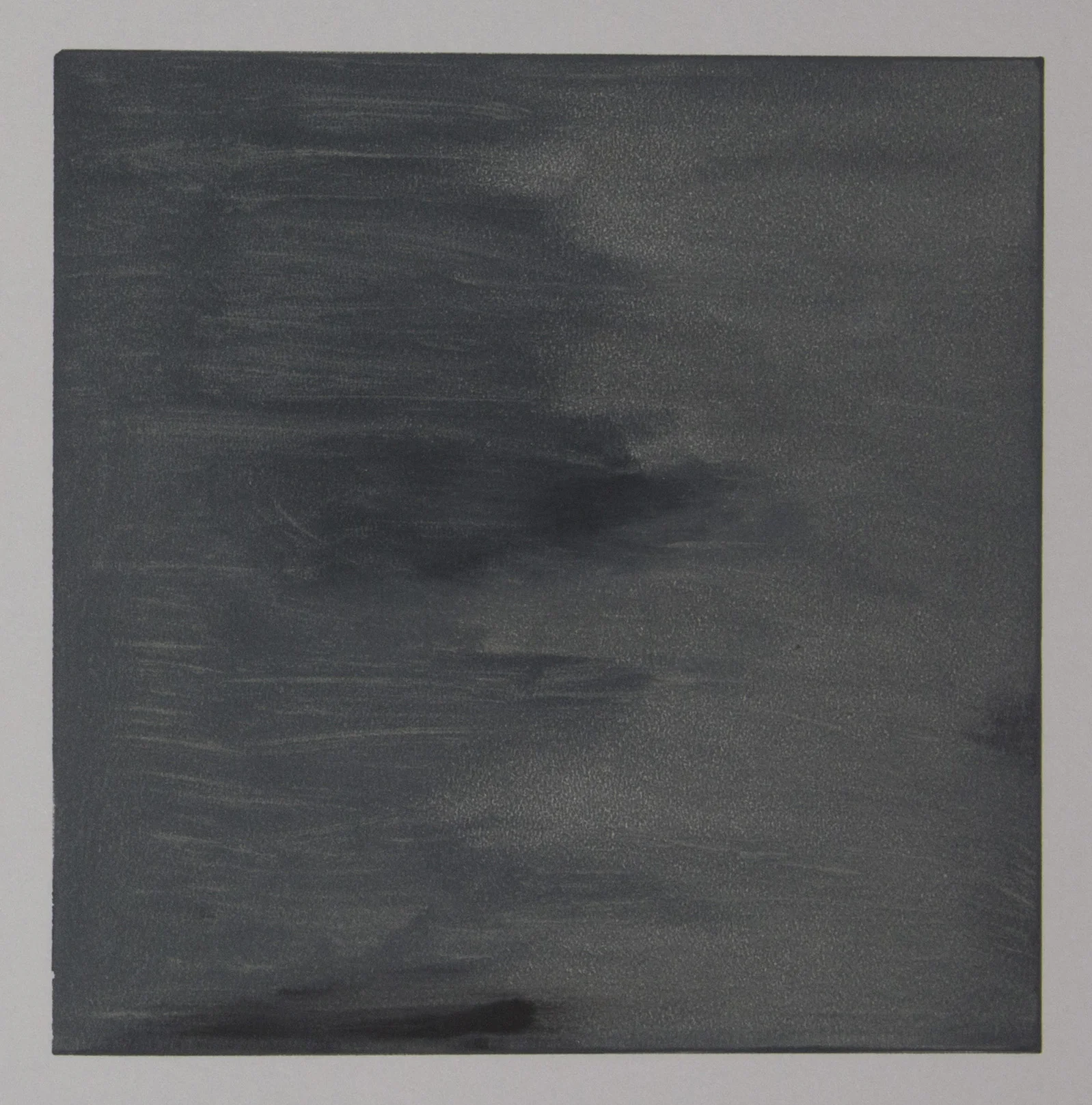 Views from the Shop (Dark Grey) , 2016 Monotype Image size: 7 x 7 inches Book size: 12.25 x 12.25 inches Edition of 10 books with 8 unique monotypes
