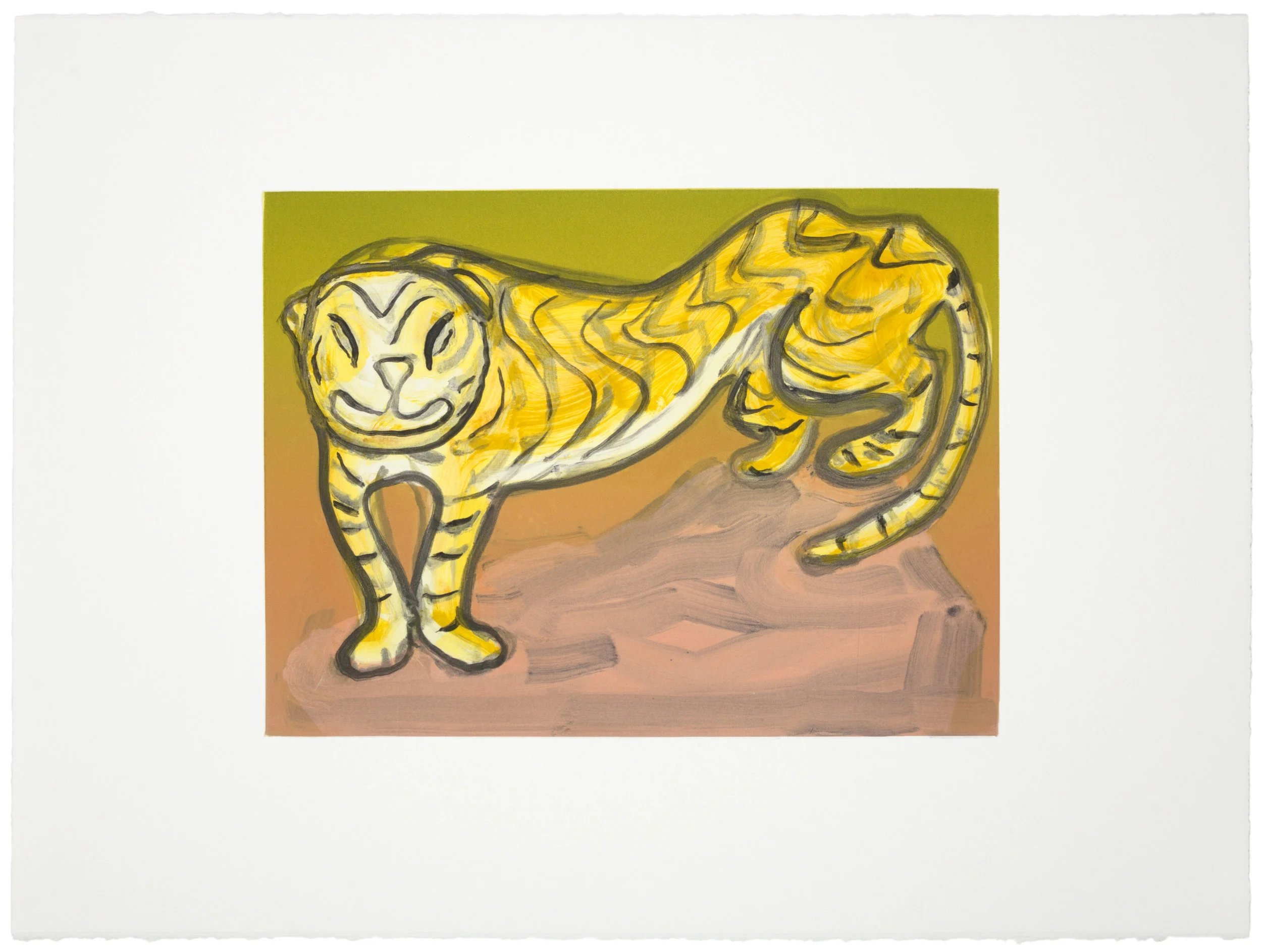 “Bright Tiger III” , 2018 Image size: 13 x 17.5 inches Paper size: 22 x 30 inches Series of 3