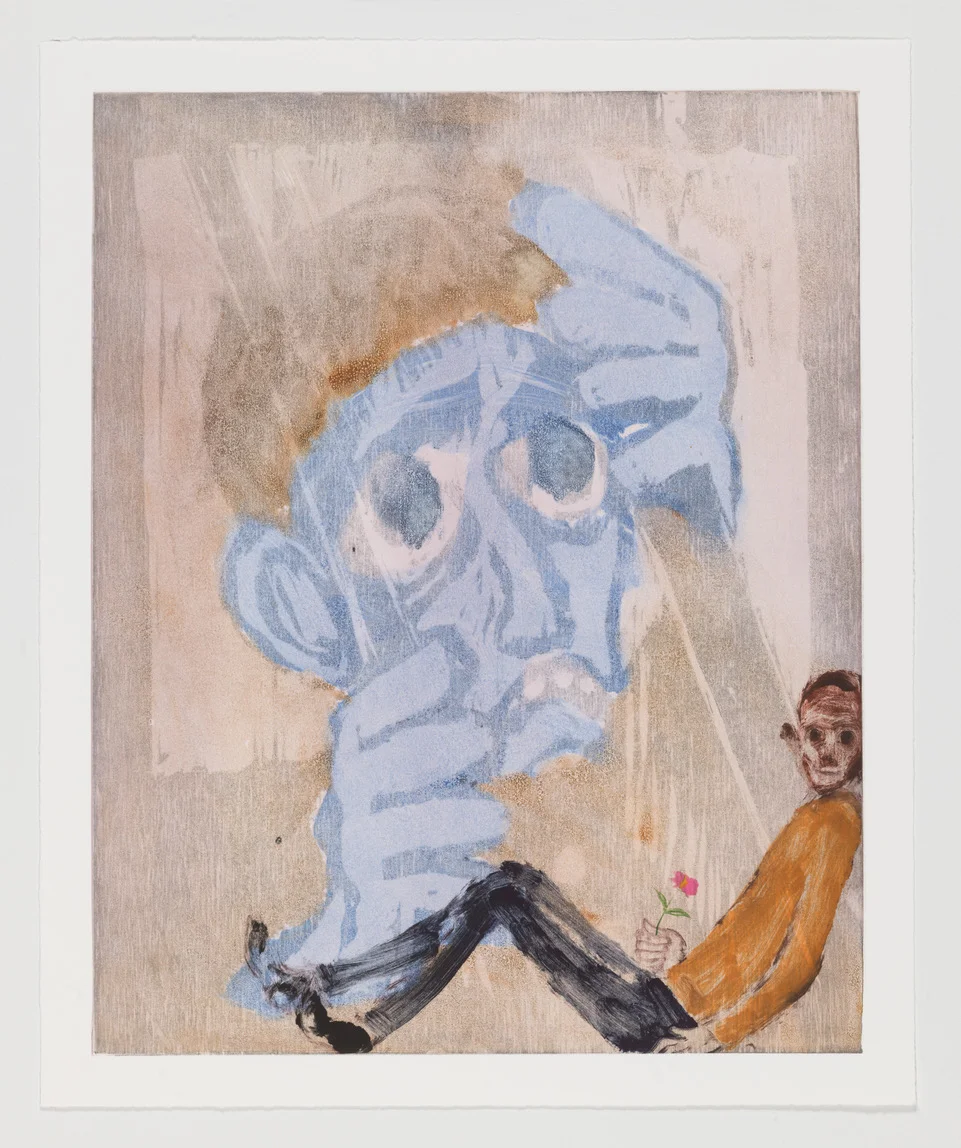 Larping , 2018 Monotype Image size: 20 x 16 inches Paper size: 22 x 18 inches