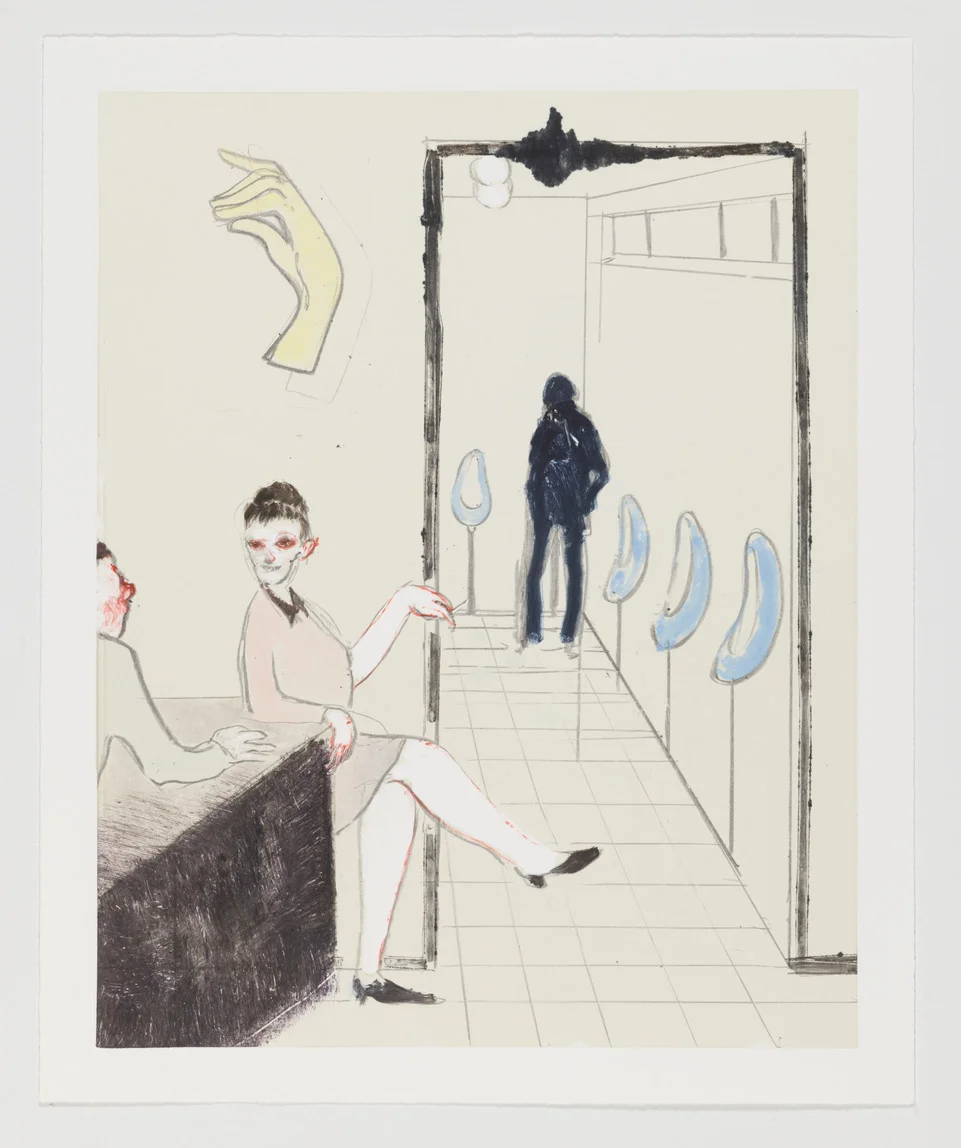Pissoir#5 , 2018 Monotype Image size: 20 x 16 inches Paper size: 22 x 18 inches