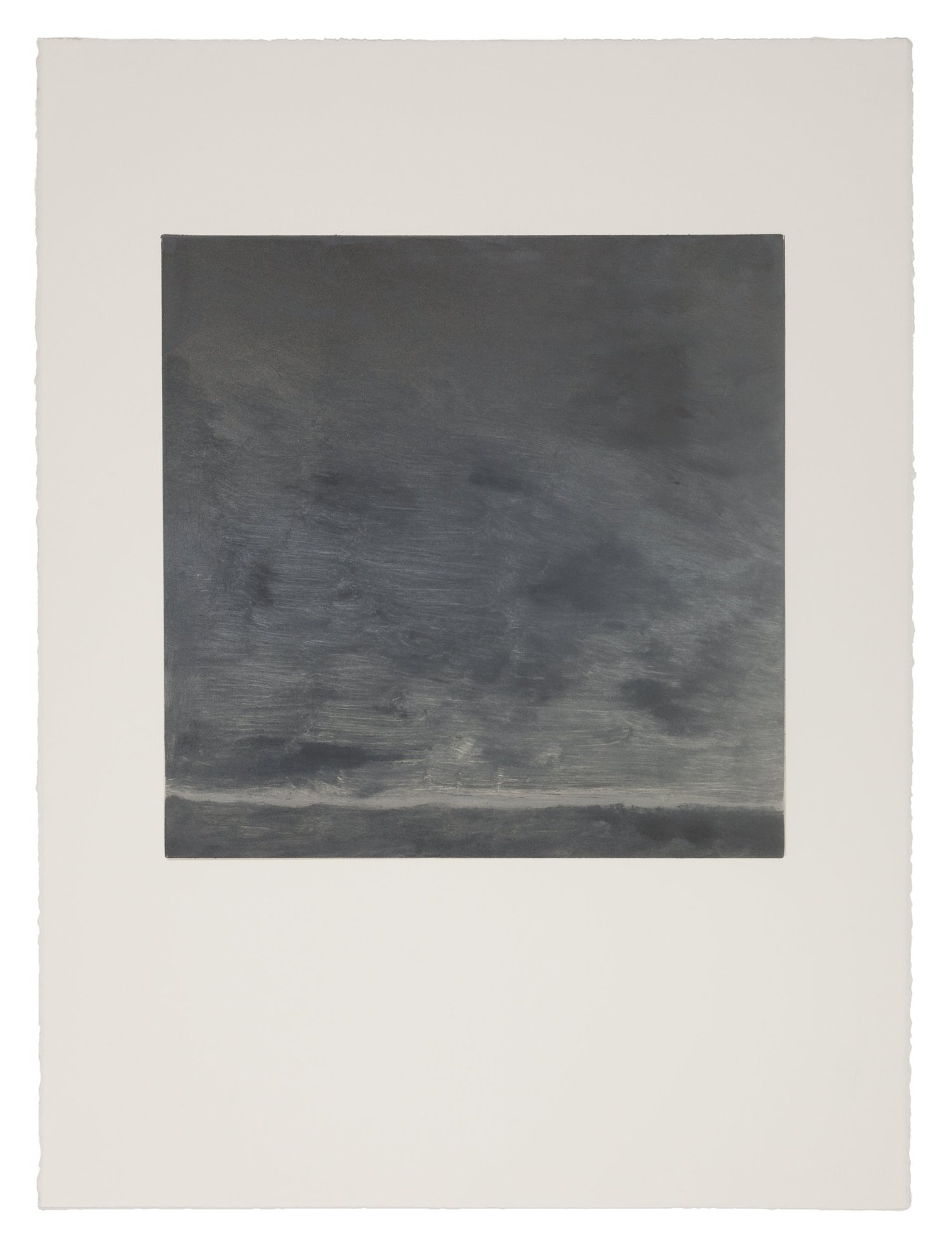 Untitled , 2018 Monotype Image Size: 16 x 16 inches Paper Size: 30 x 22 inches