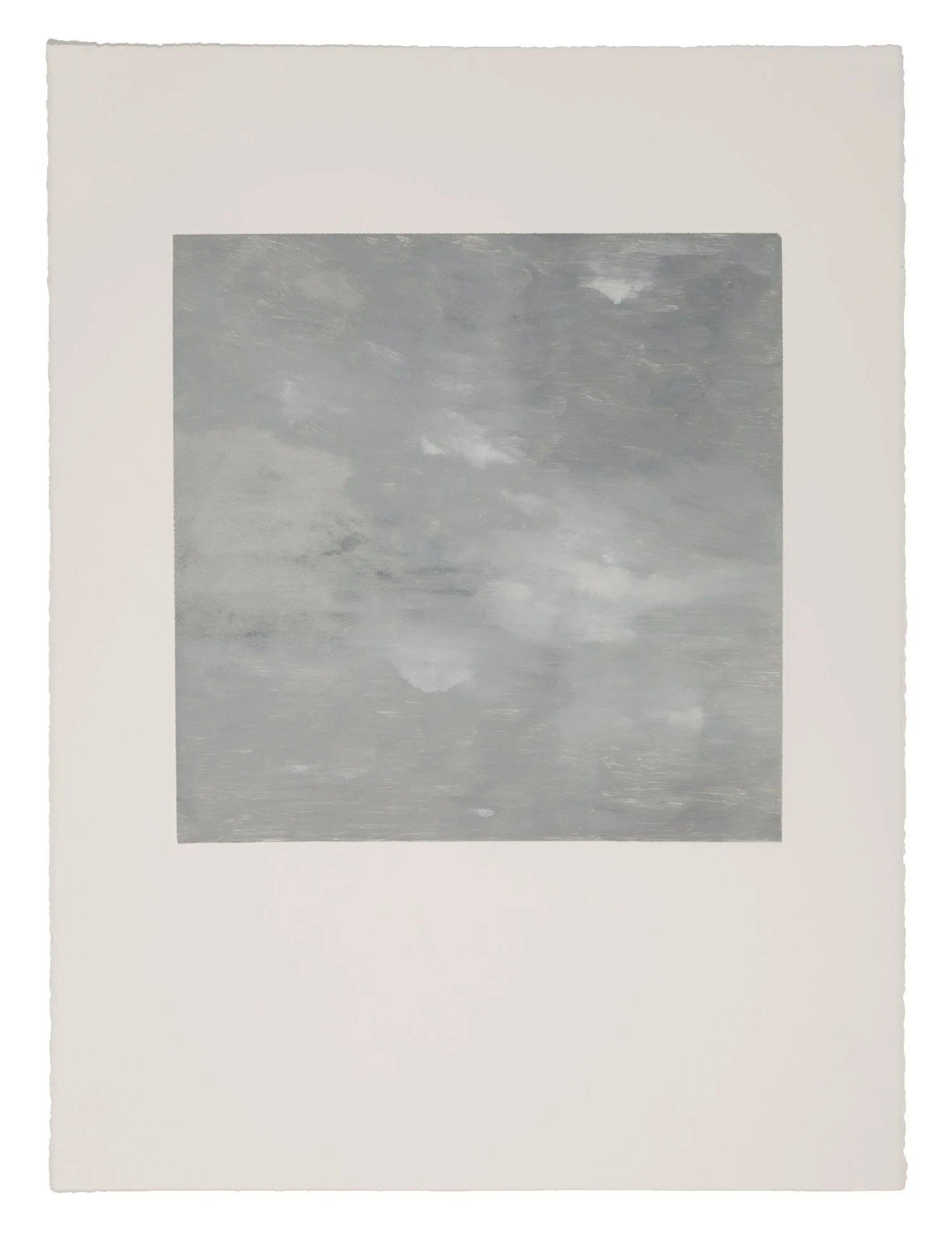 Untitled , 2018 Monotype Image Size: 16 x 16 inches Paper Size: 30 x 22 inches
