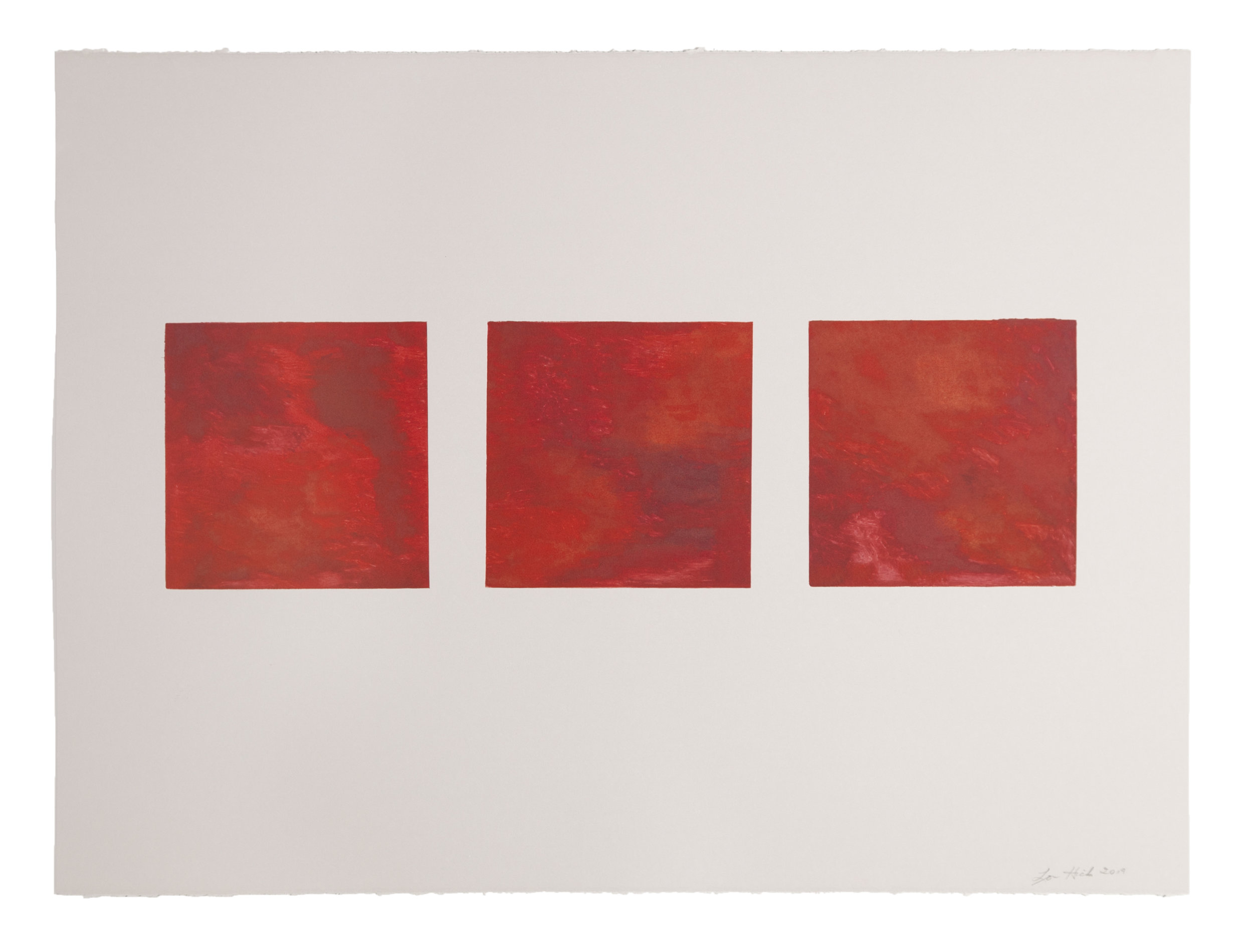  Untitled, 2019 Monotype Image and Paper size: 22 x 30 inches 