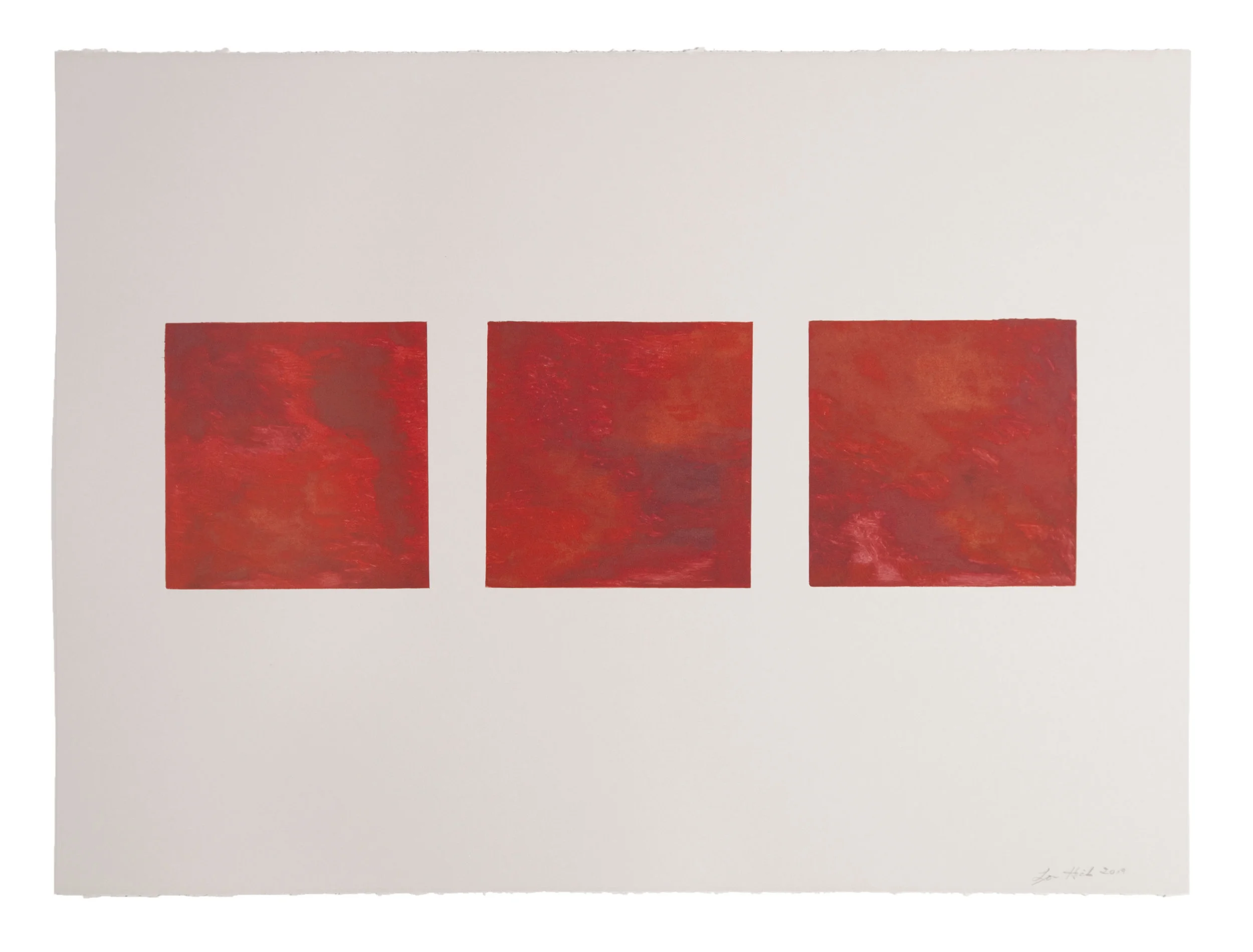 Untitled, 2019 Monotype Image and Paper size: 22 x 30 inches