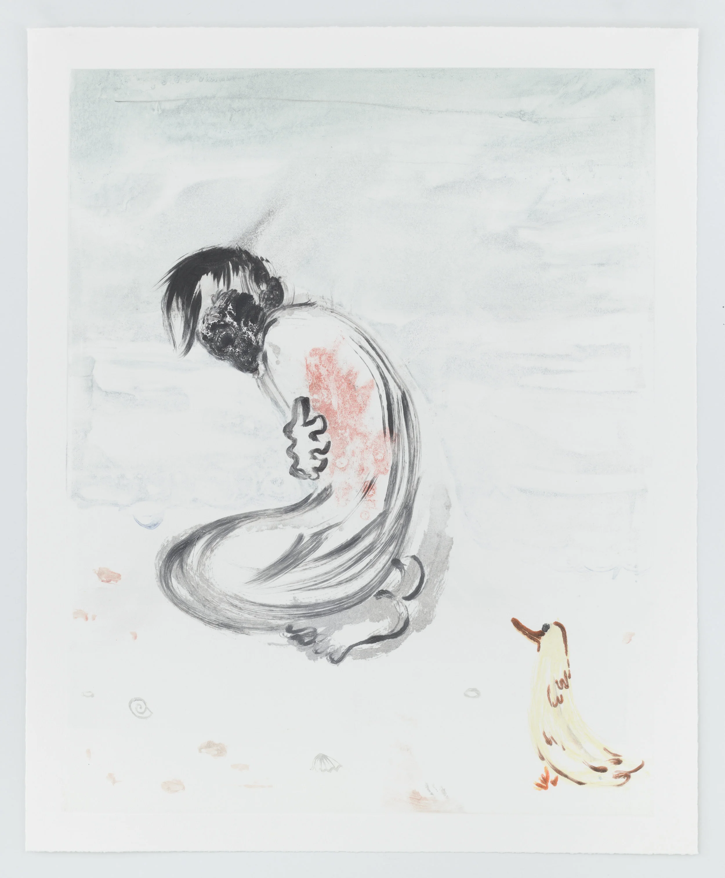 Wound, 2019 Monotype Image size: 20 x 16 inches Paper size: 22 x 18 inches