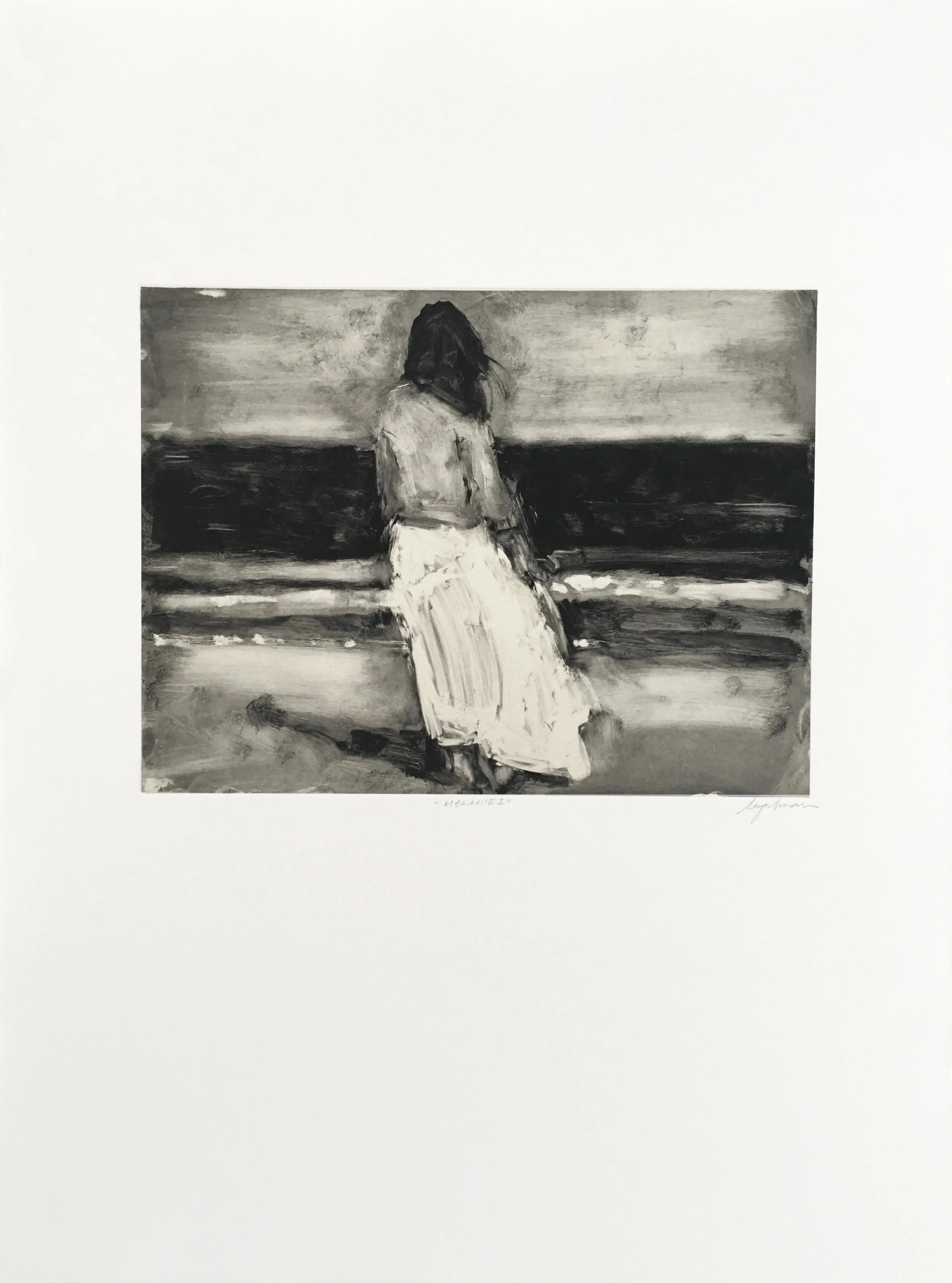 Melanie I , 2019 Monotype Image size: 12 x 16 inches Paper size: 30 x 22 inches