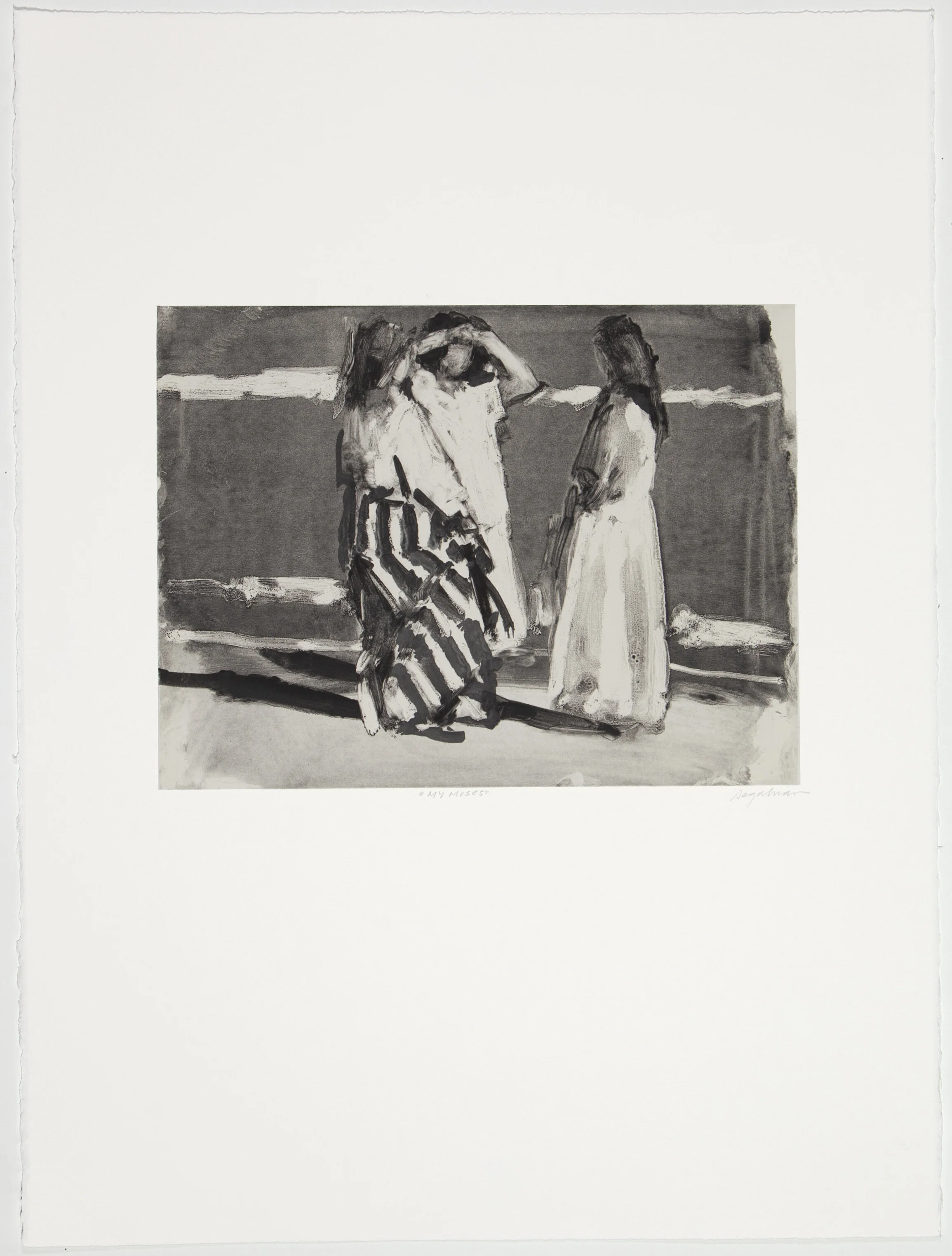 My Muses , 2019 Monotype Image size: 12 x 15.5 inches Paper size: 30 x 22 inches