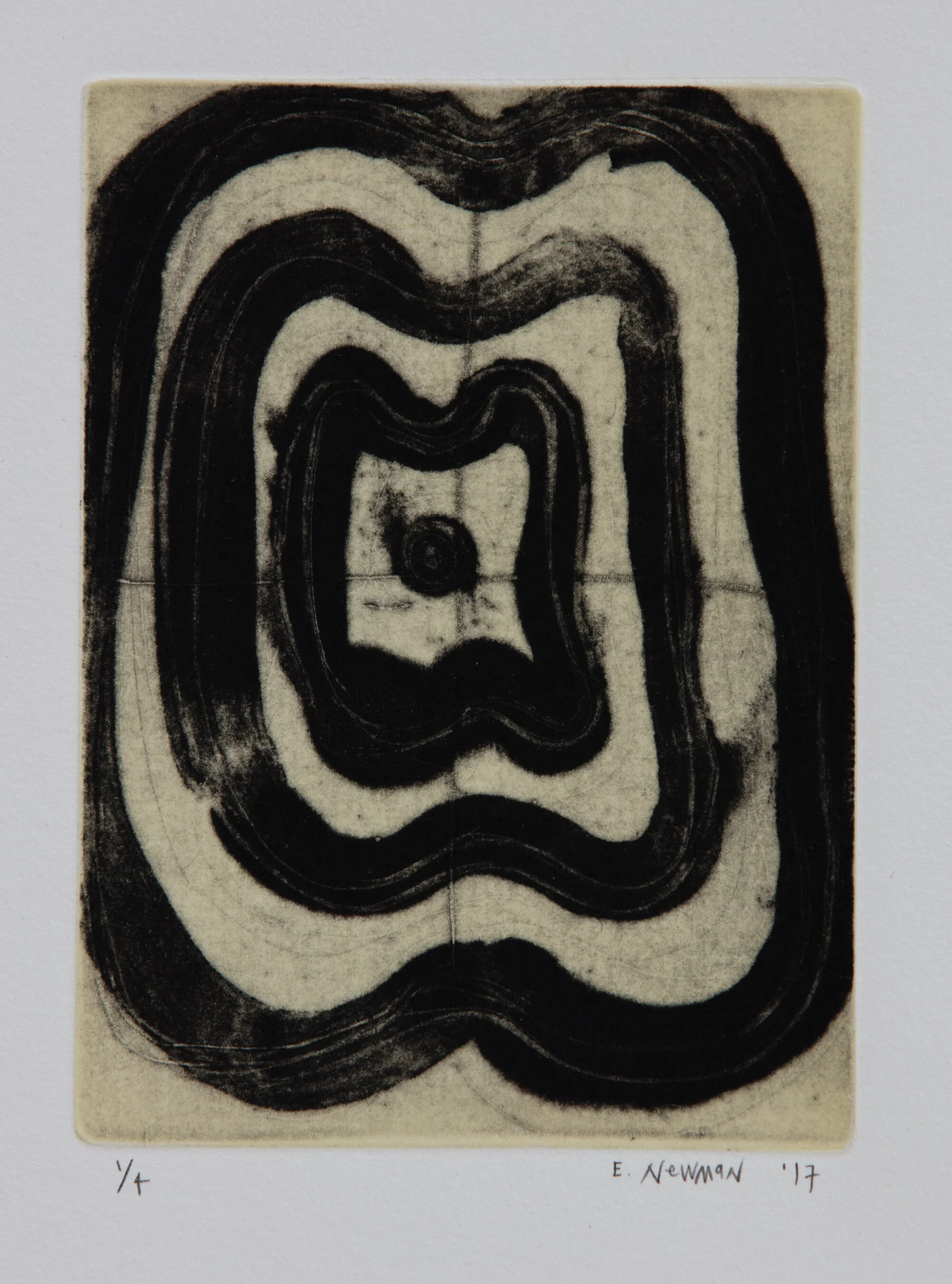   Flower Child III , 2017 Etching Image Size: 5.75 x 4.25 inches Paper Size: 15 x 11 inches Edition of 4 