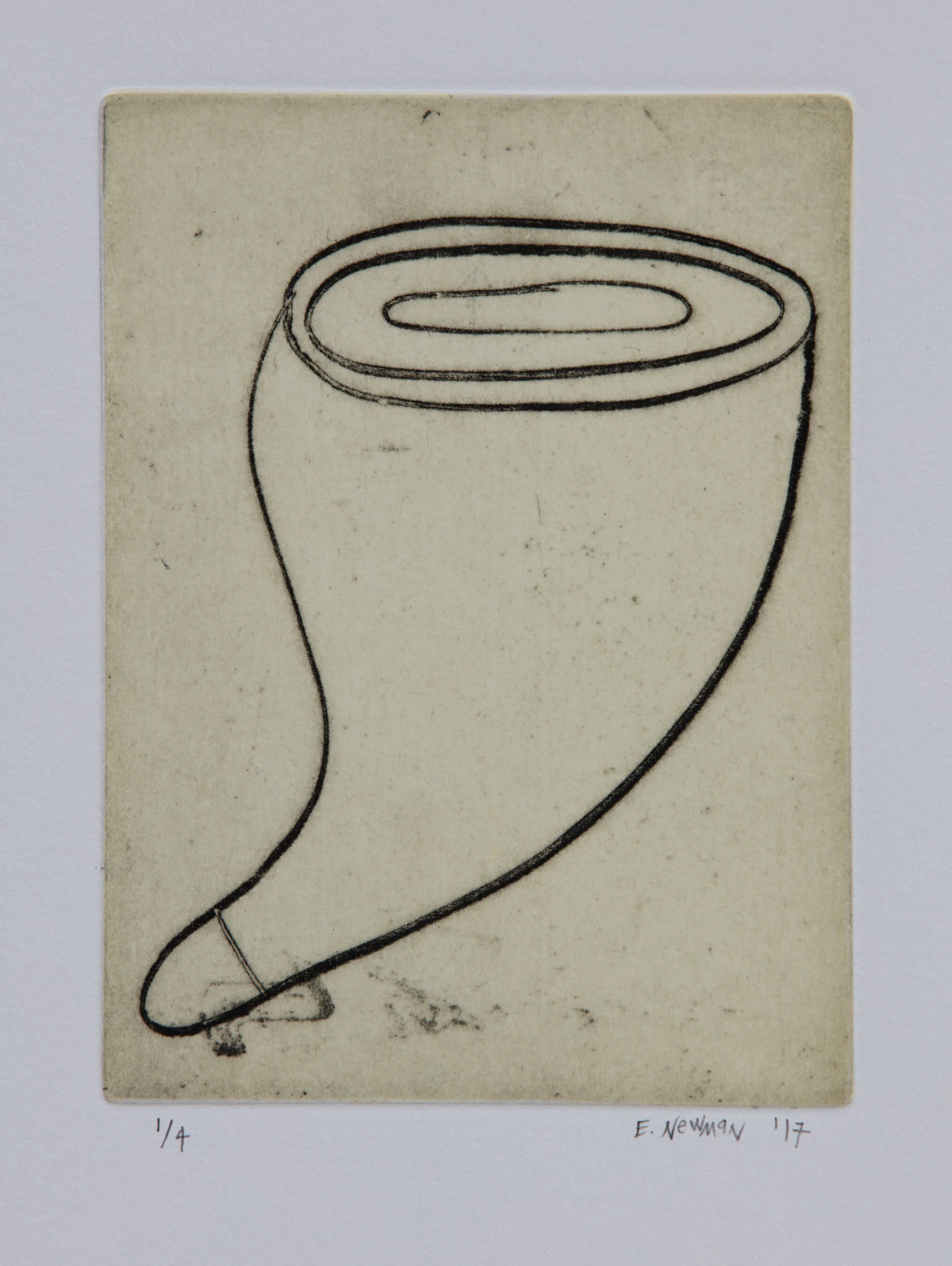   Tender Core II , 2017 Etching Image Size: 5.75 x 4.25 inches Paper Size: 15 x 11 inches Edition of 4 