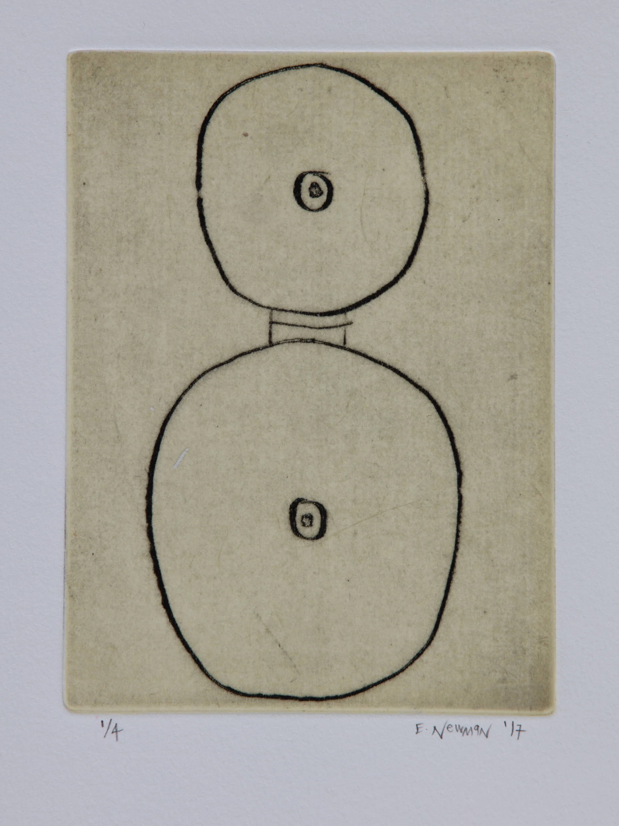   Tender Core III , 2017 Etching Image Size: 5.75 x 4.25 inches Paper Size: 15 x 11 inches Edition of 4 