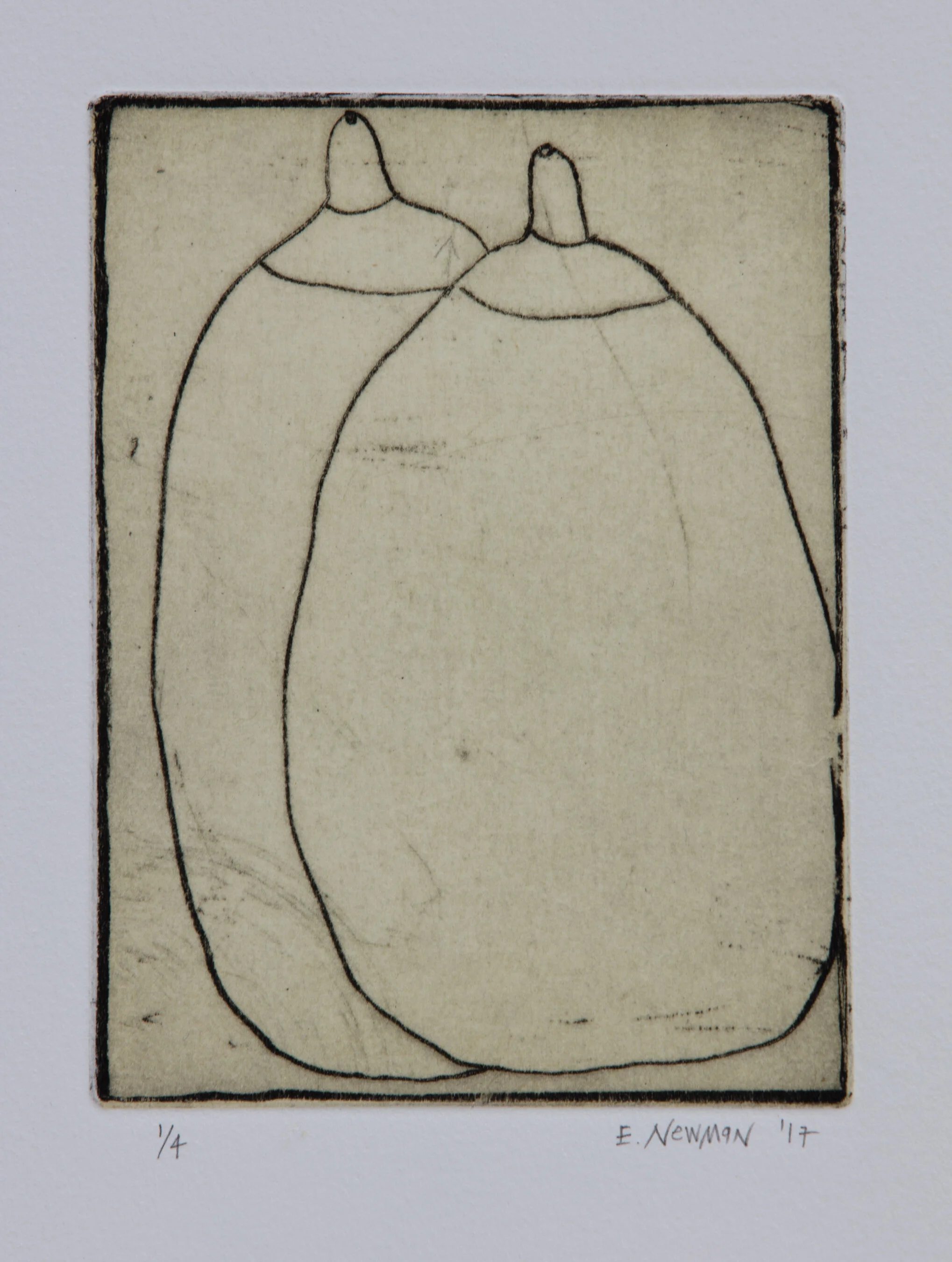   Tender Core IV , 2017 Etching Image Size: 5.75 x 4.25 inches Paper Size: 15 x 11 inches Edition of 4 