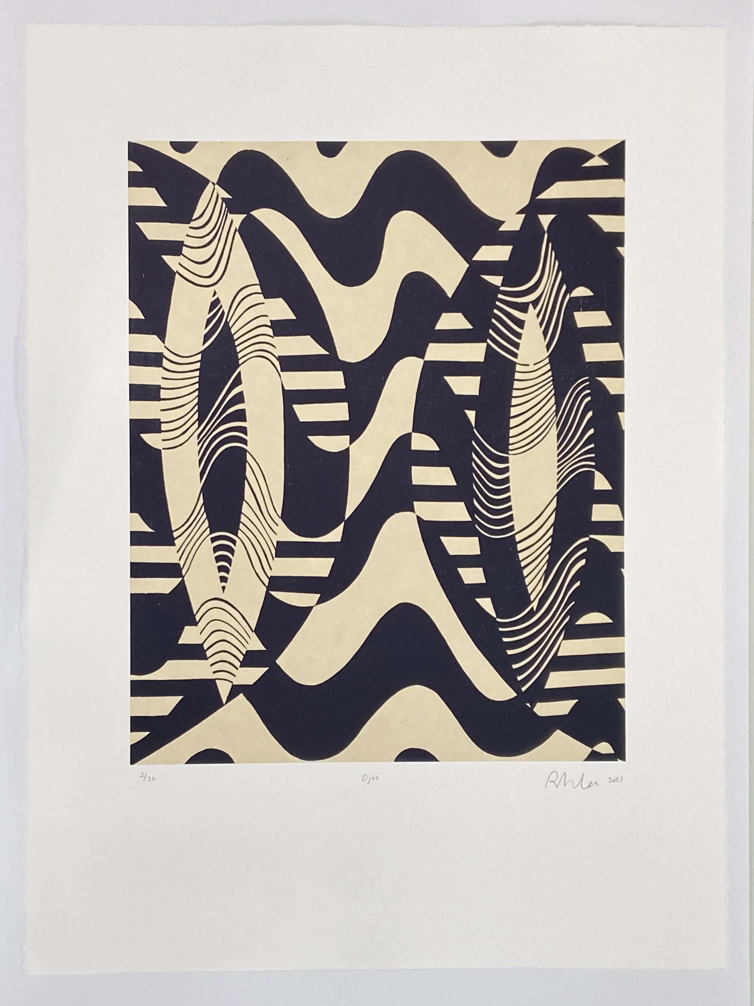   Ojos , 2021 Woodcut Image size: 20 x 16 inches Paper: 27.5 x 22 inches Edition of 20 