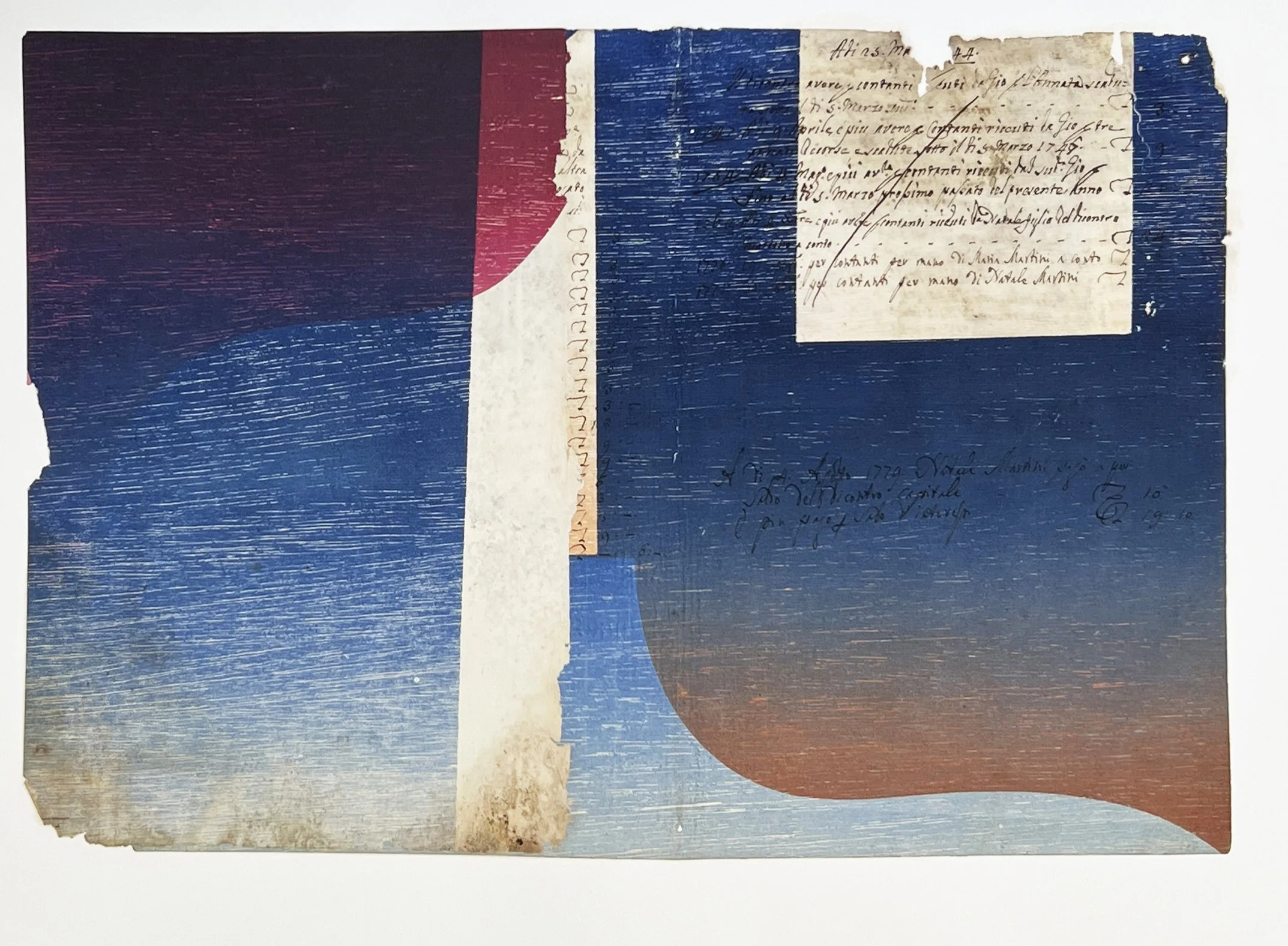   Weathering Butte VI, Ledger Series , 2022 Monotype on 1600 Italian Ledger Paper Image size: 16 x 20 inches Paper size: 18 x 22 inches Unique 