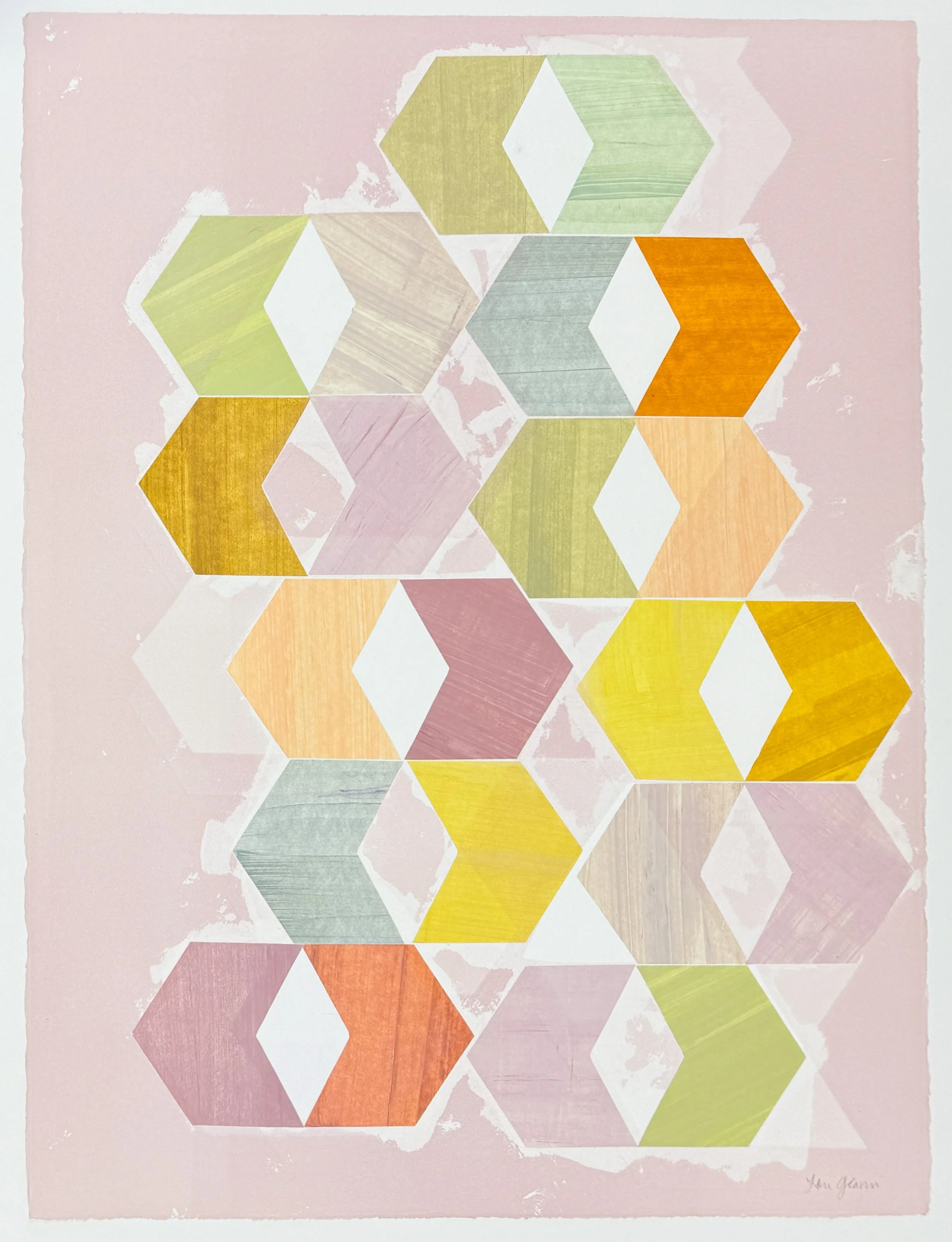   Peachy , 2026 Monotype Image and Paper Size: 30 x 22 1/2 inches Unique 