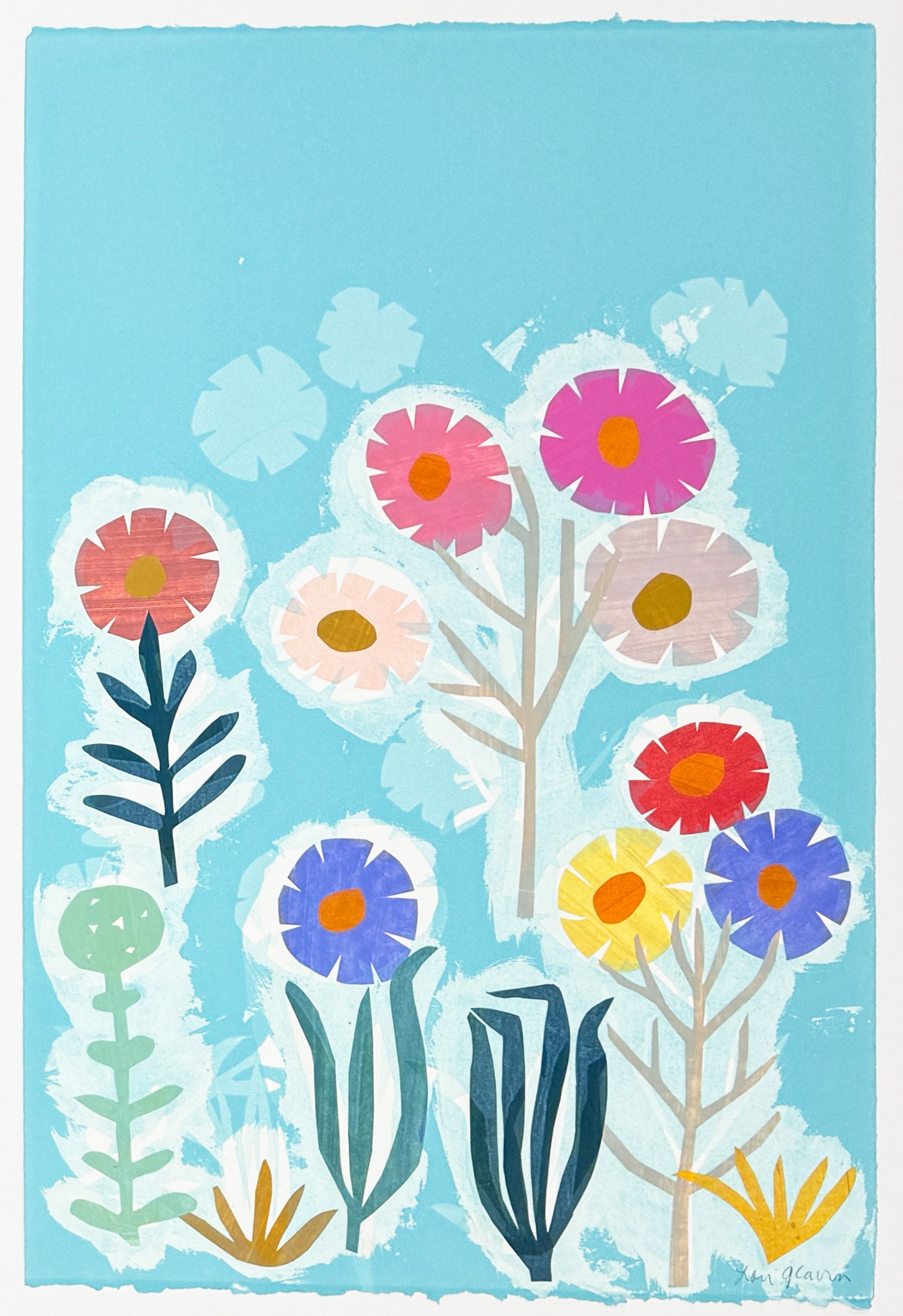   Busy Bouquet , 2026 Monotype Image and Paper Size: 20 x 15 inches Unique 