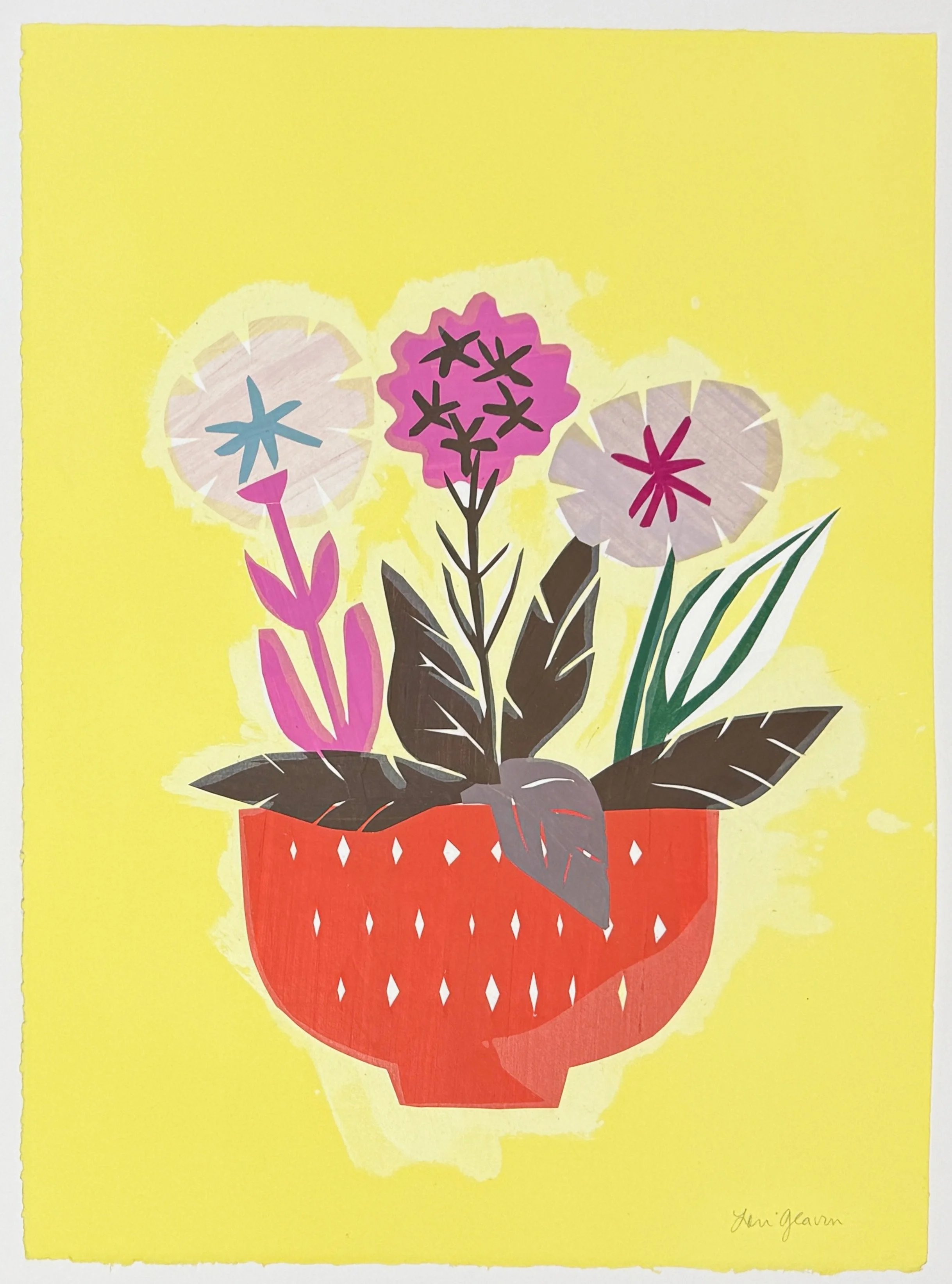   Breath of Sunshine , 2026 Monotype Image and Paper Size: 20 x 15 inches Unique 