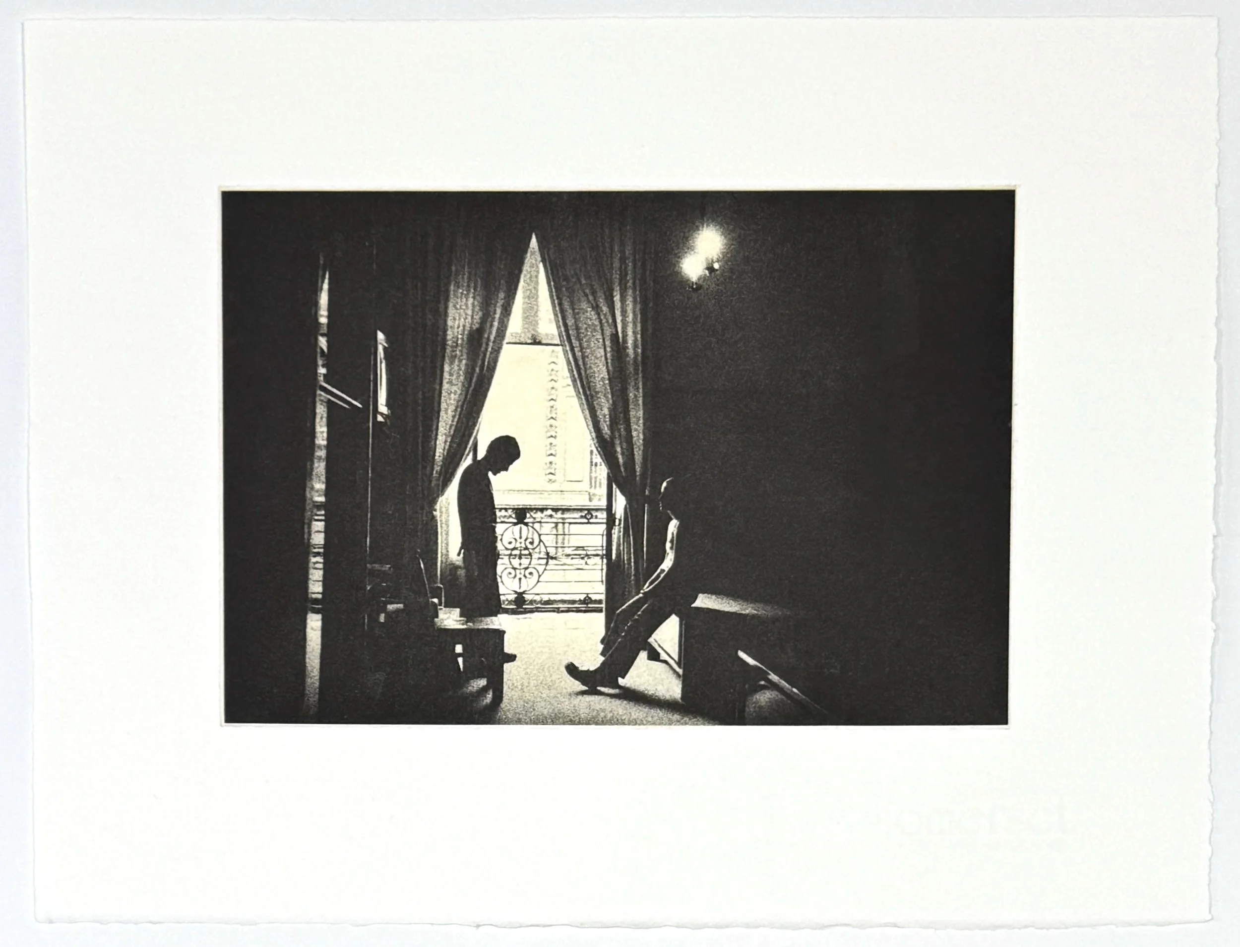   Santiago and Paola, Mexico City , 2002, 2026 Photogravure with Chine Collé Image Size: 6 5/8 x 10 inches Paper Size: 11 1/4 x 14 1/4 inches Edition of 10 