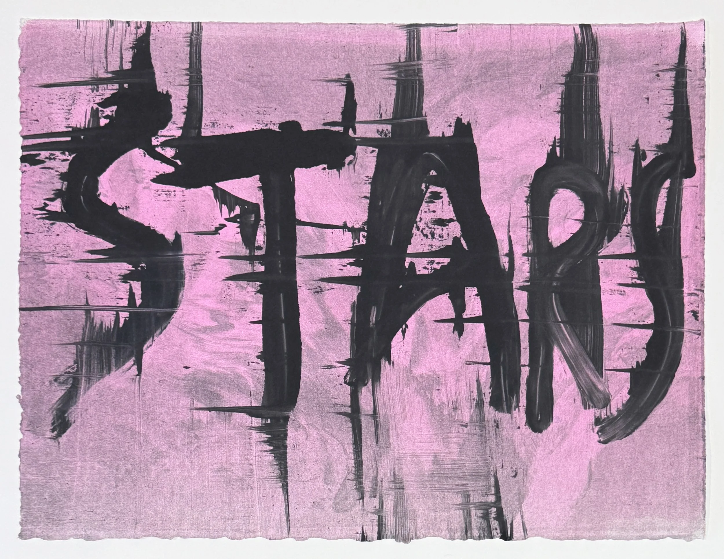   Untitled (Punk Stars) , 2026 Monotype Image and paper size: 11 x 15 inches Unique 