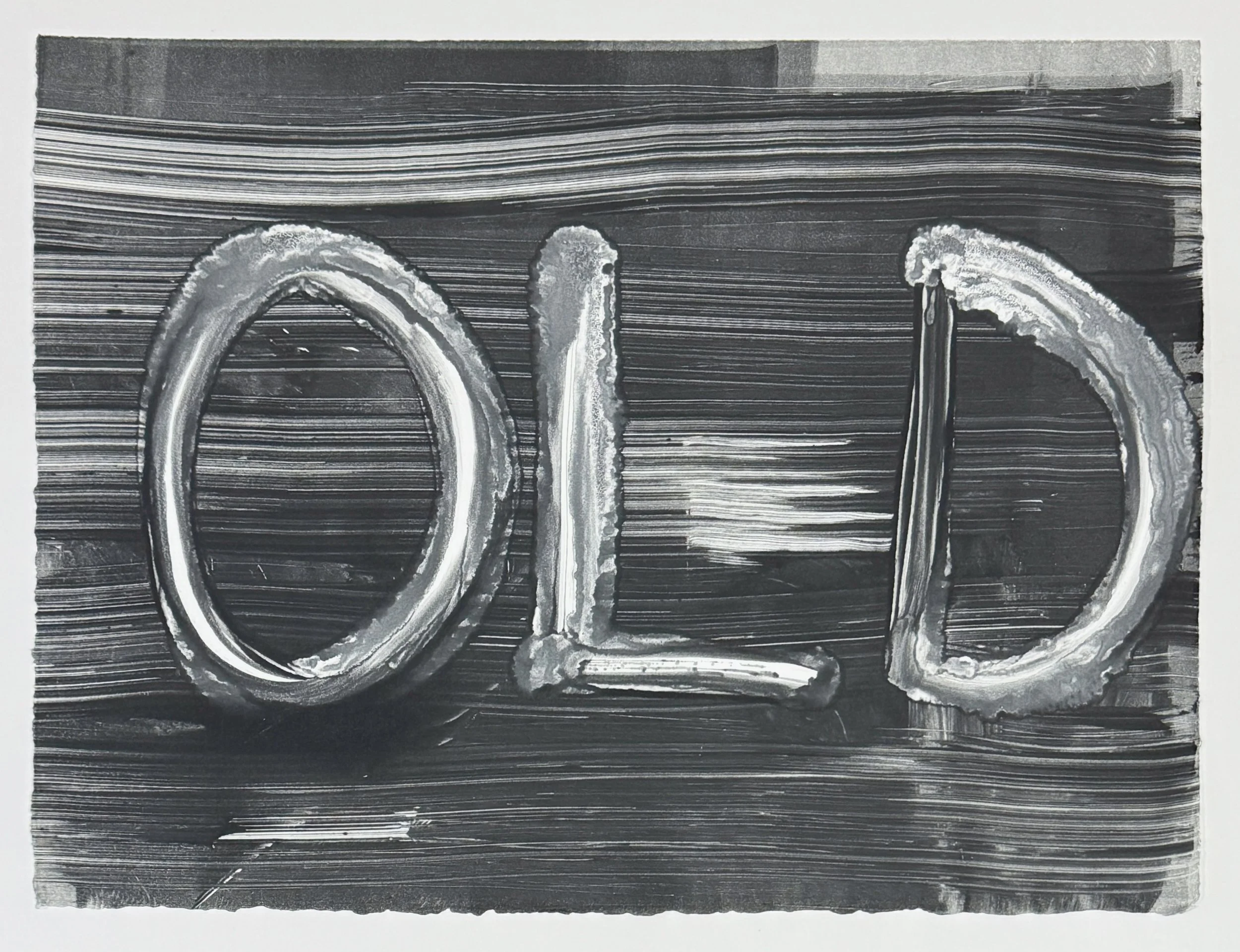   Untitled (Old Stars) , 2026 Monotype Image and paper size: 11 x 15 inches Unique 