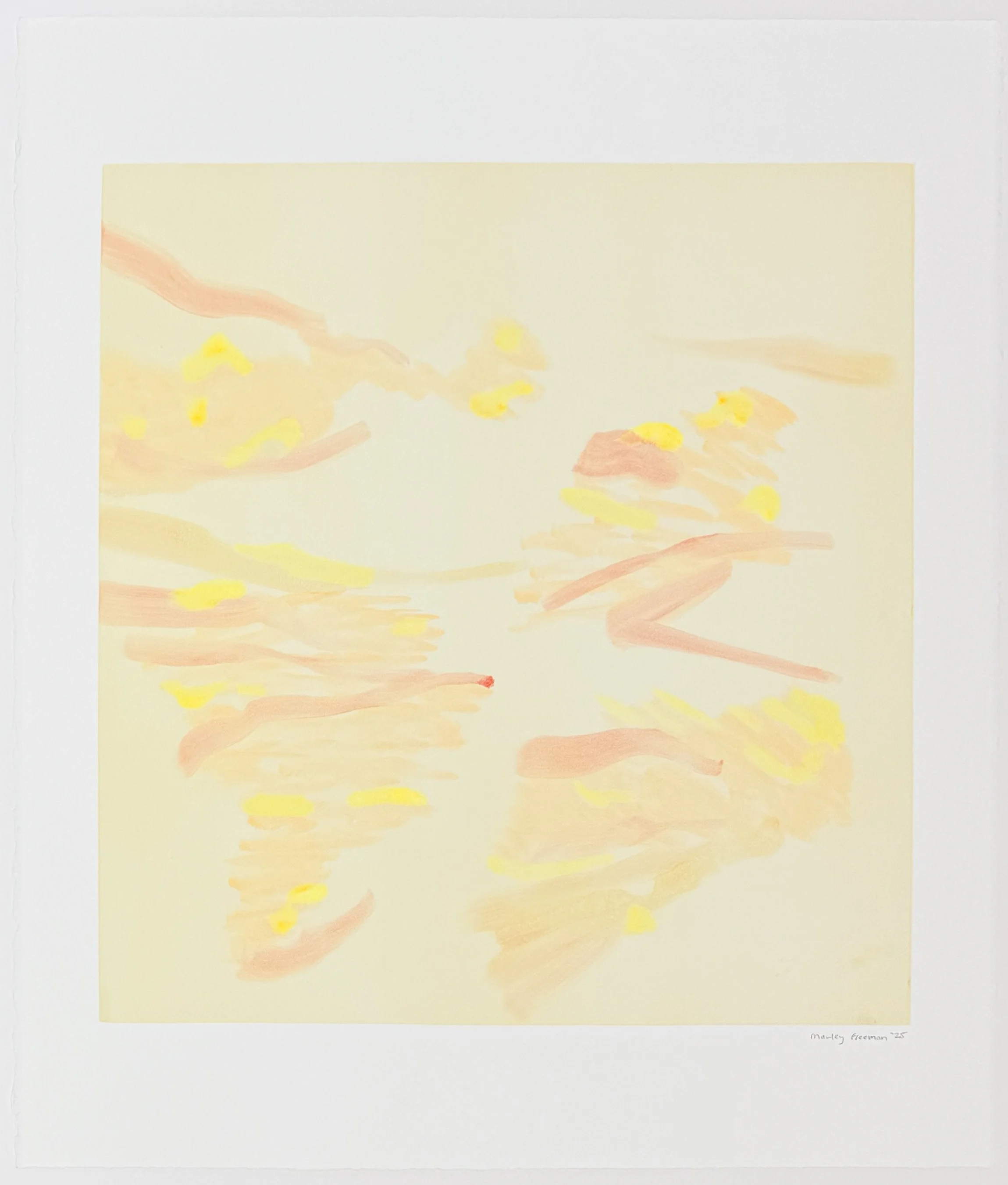   to warm again a colder heart , 2026 Monotype Image size: 19 1/2 x 18 1/2 inches Paper size: 26 1/4 x 22 1/2 inches Unique 