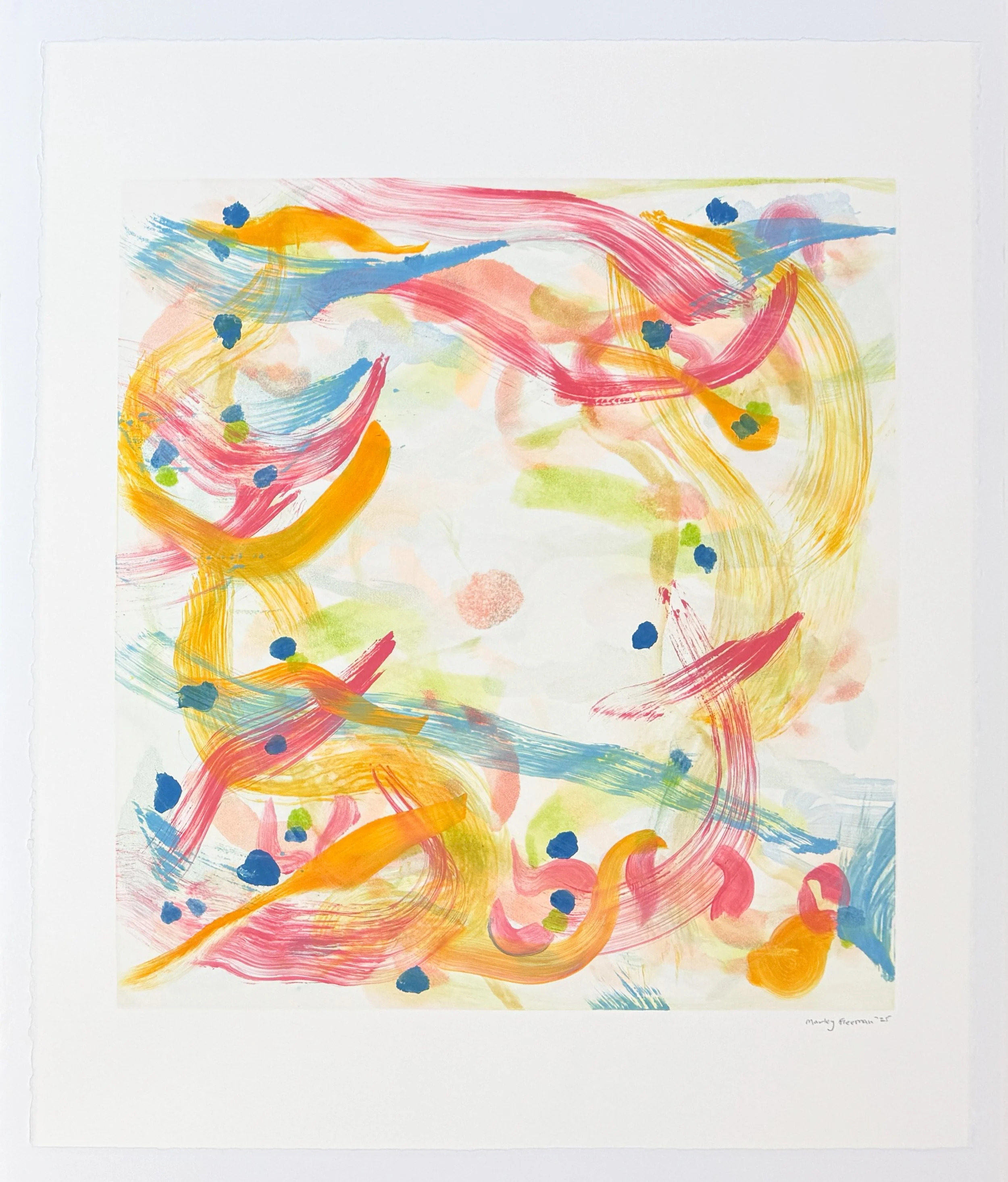   jostled their shaddows in my sight , 2026 Monotype Image size: 19 1/2 x 18 1/2 inches Paper size: 26 1/4 x 22 1/2 inches Unique 