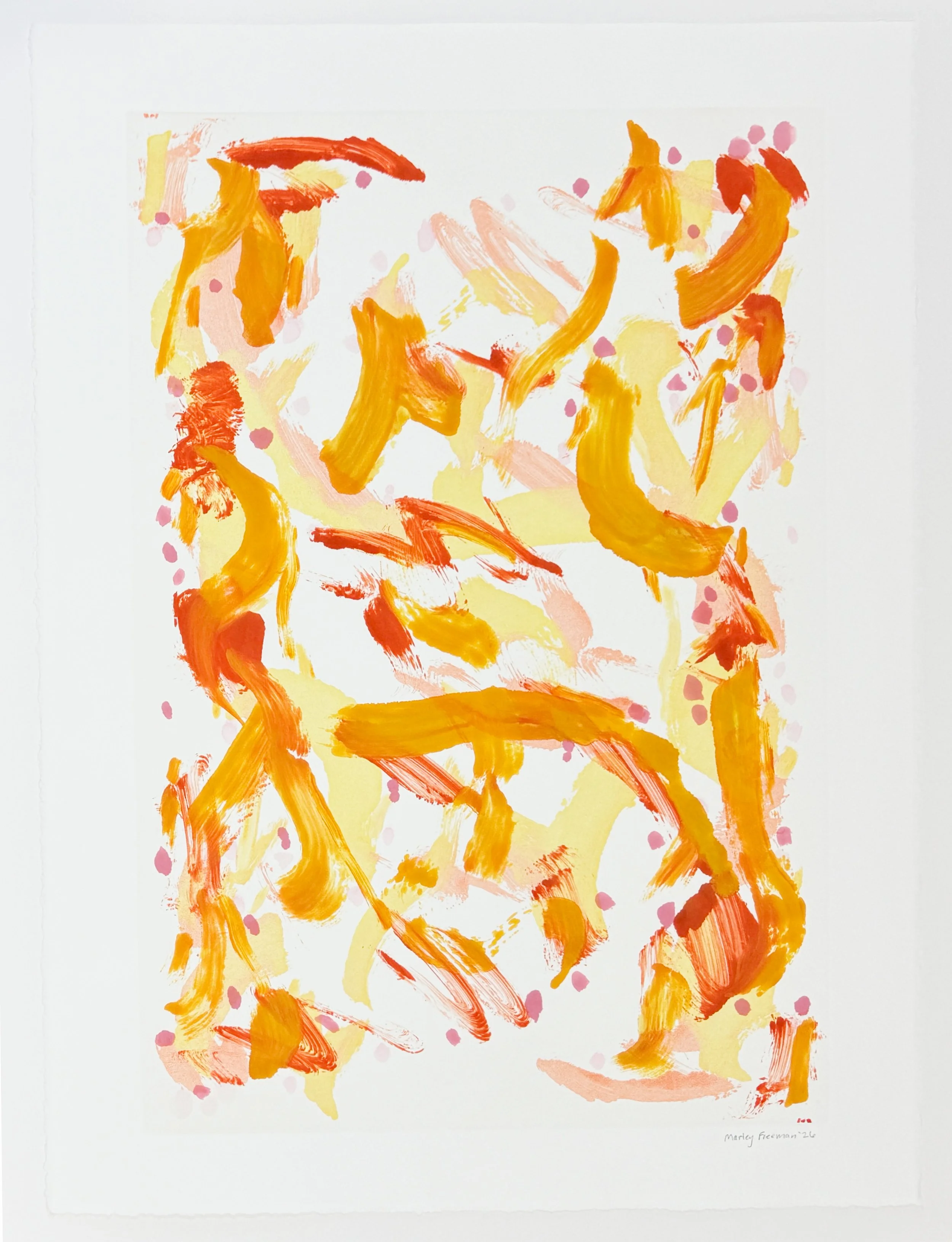   be indulgent when you compaire us , 2026 Monotype Image size: 25 3/4 x 17 3/4 inches Paper size: 30 x 22 1/2 inches Unique 