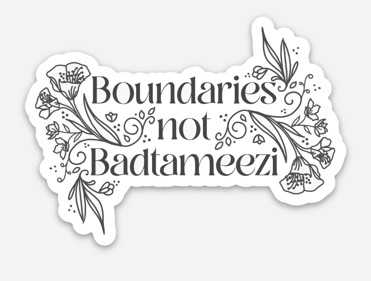 Boundaries Not Badtameezi Sticker